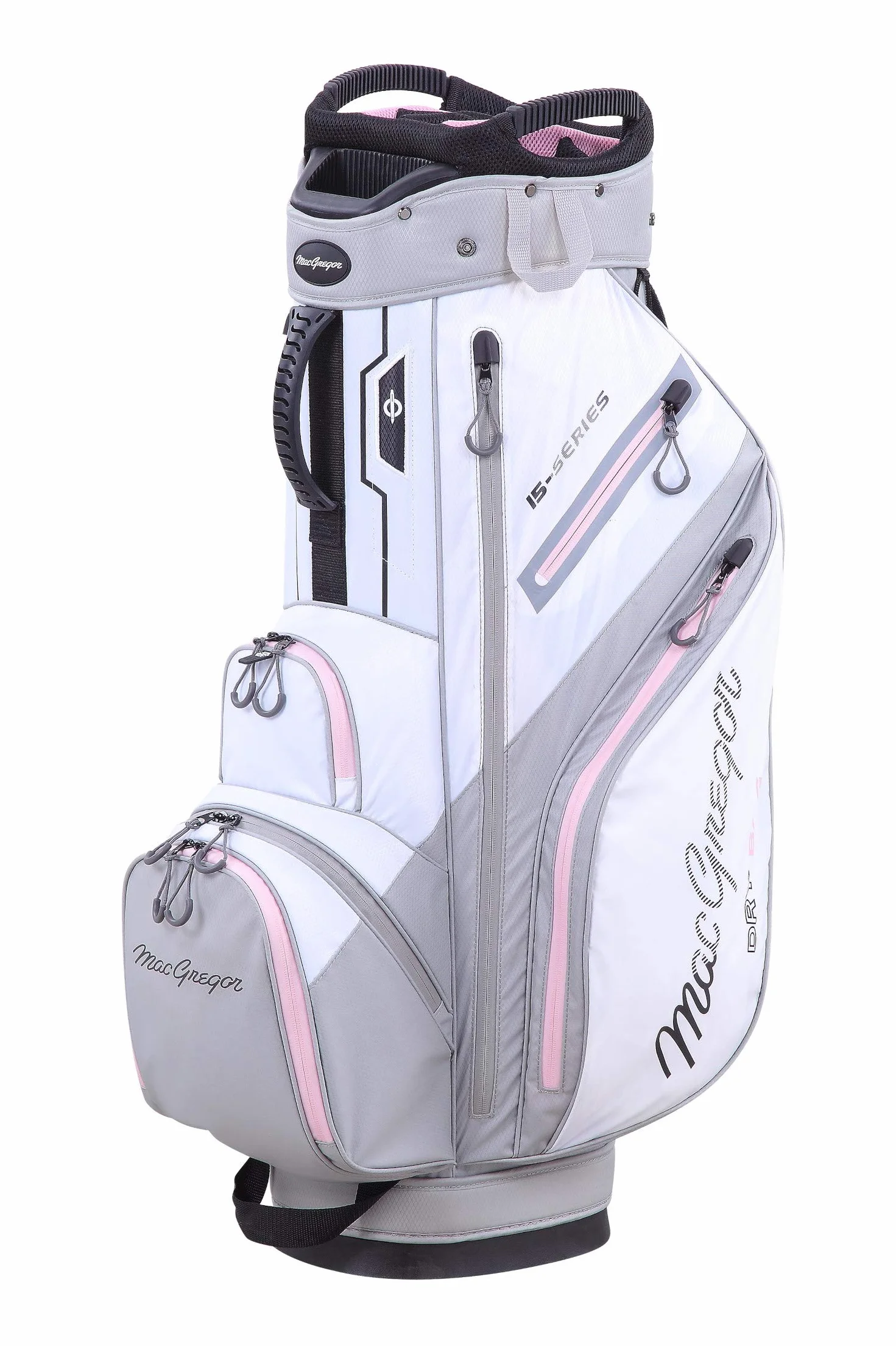 MACGREGOR Golf MACTEC 15 Series Sac de Golf résistant à l'eau pour Femme Blanc/orchidée 25,4 cm