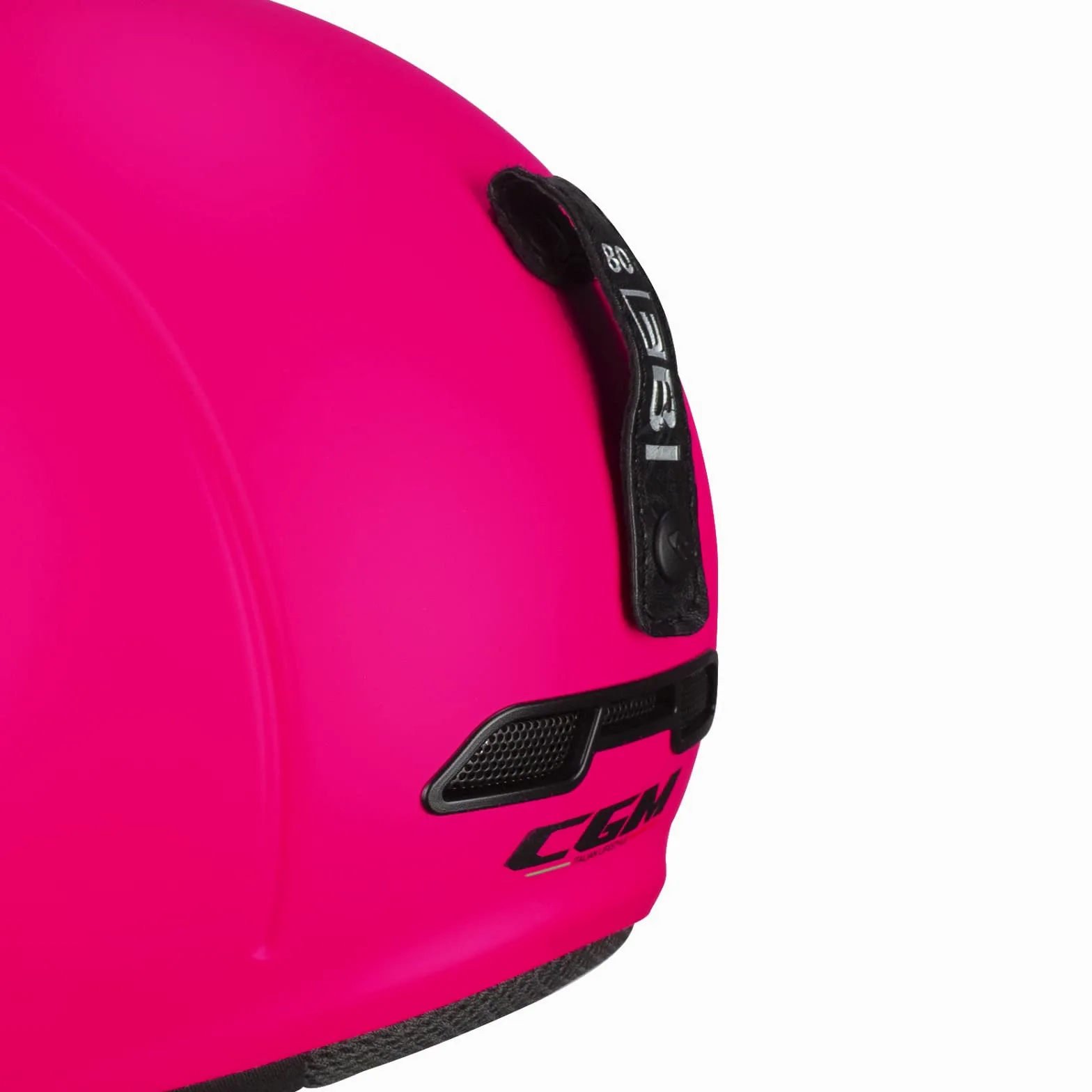 CGM EBI Casque de Ski Unisexe pour Adulte, Rose Fluo Mat, M (57-58cm)