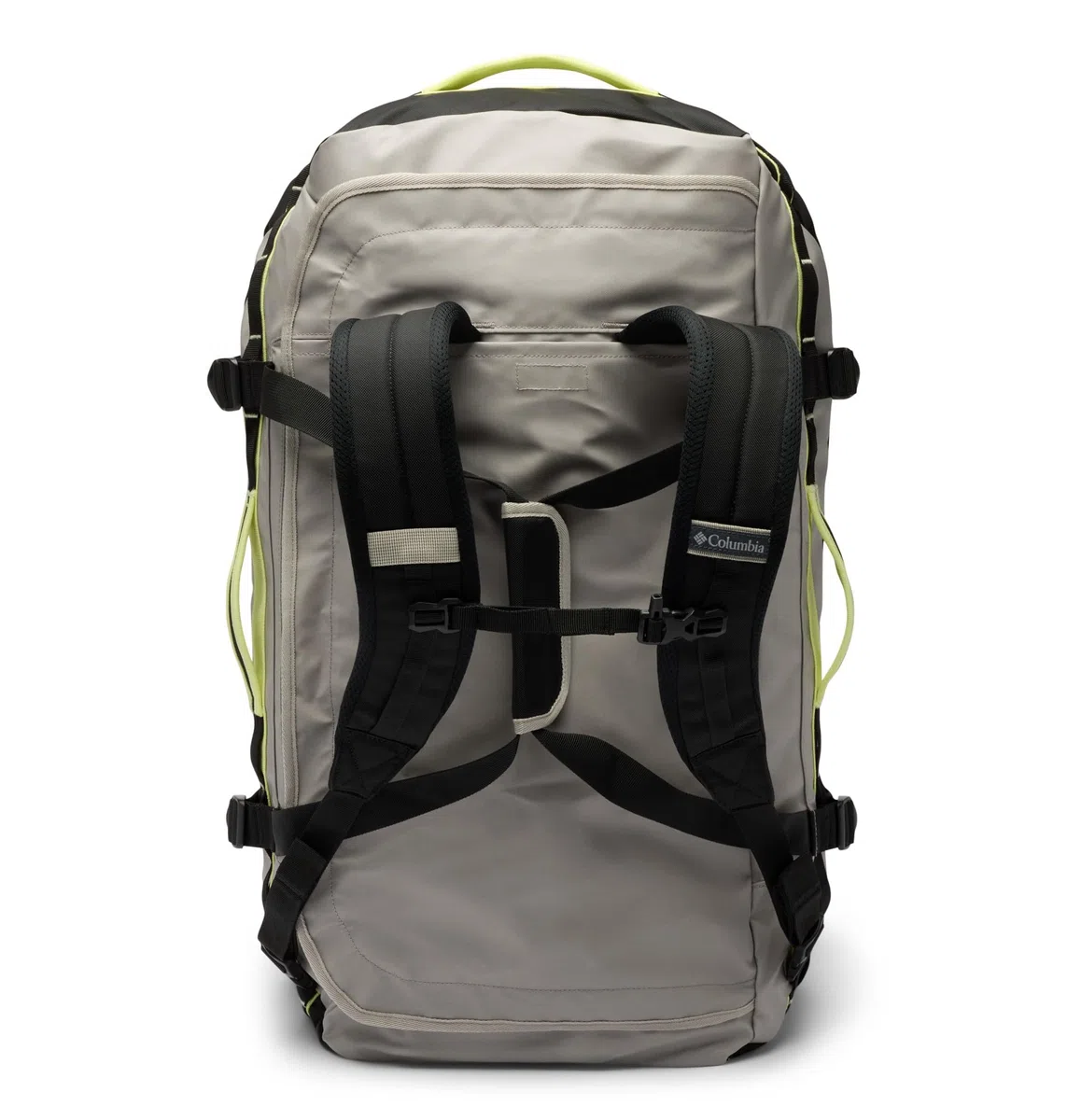 Columbia Landroamer Sac de Sport Unisexe 60 l, Gris Silex/Noir/Citron Haze, Taille Unique
