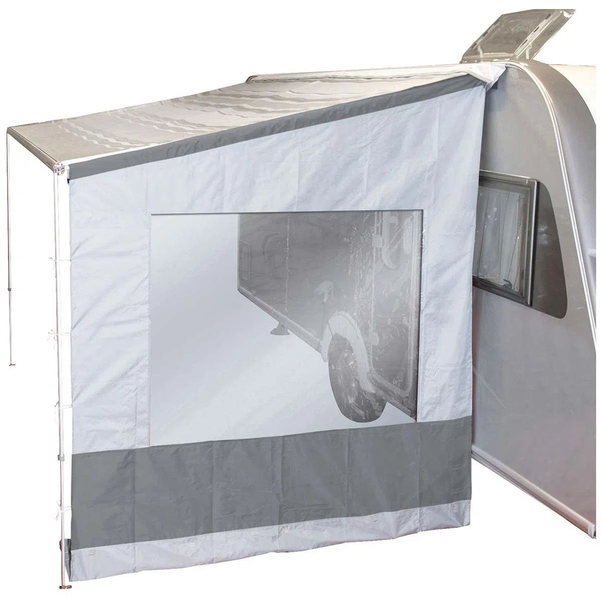Bo-Camp - Paroi latérale auvent - Universel - 2,50 Mètre - Gris clair