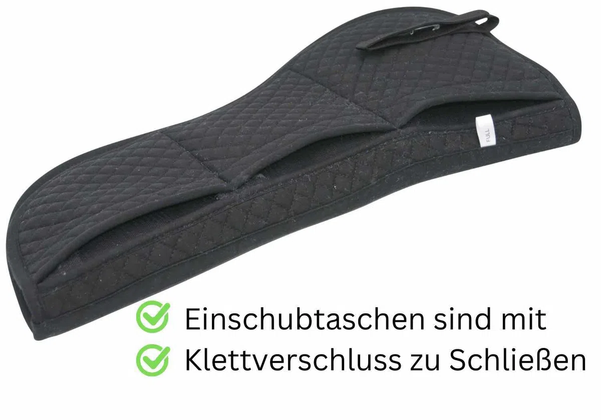 AMKA Coussin correcteur de selle 6-1 avec 6 poches + 18 coussins, tapis de selle pour ajustement de la selle