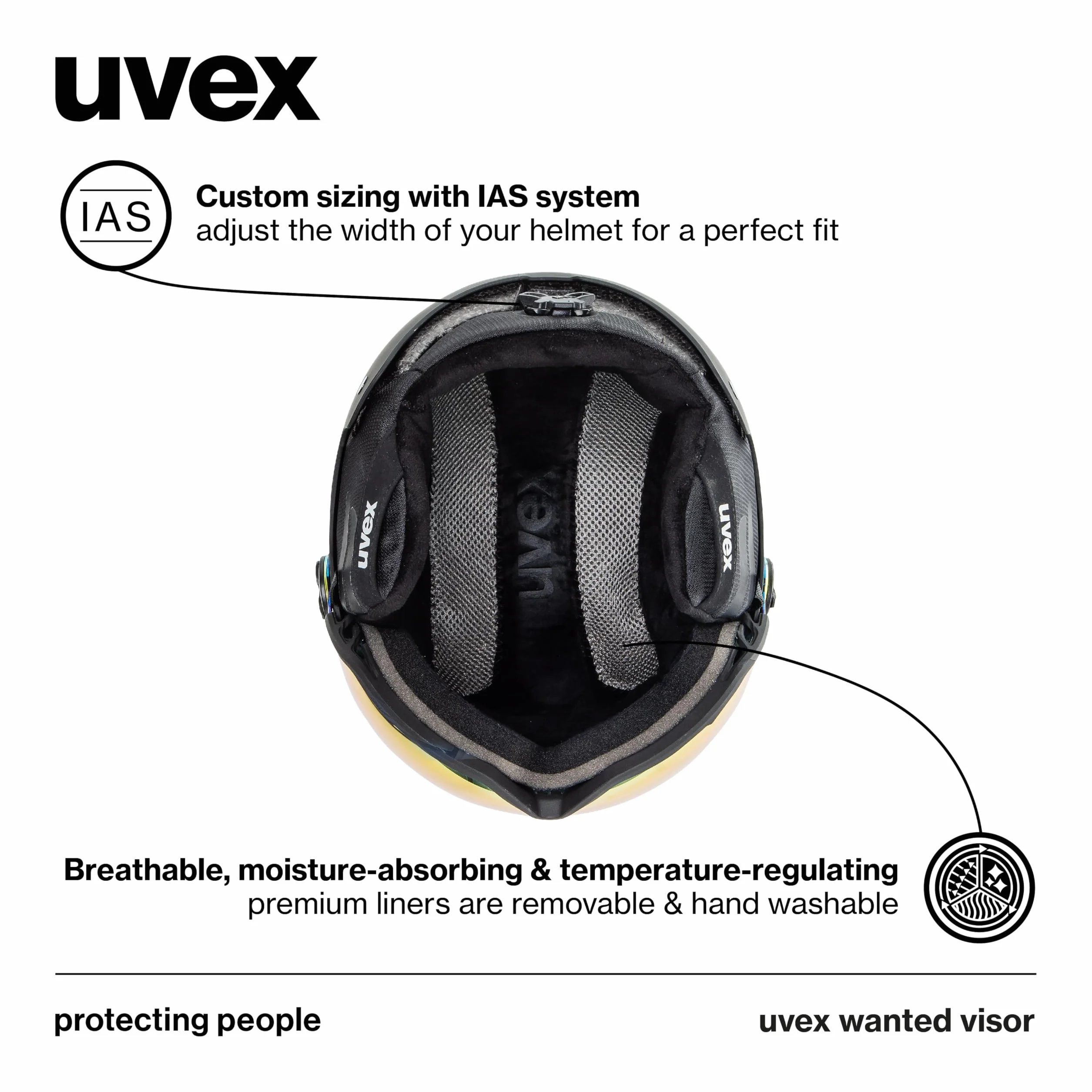 uvex wanted visor, casque de ski Adulte unisexe