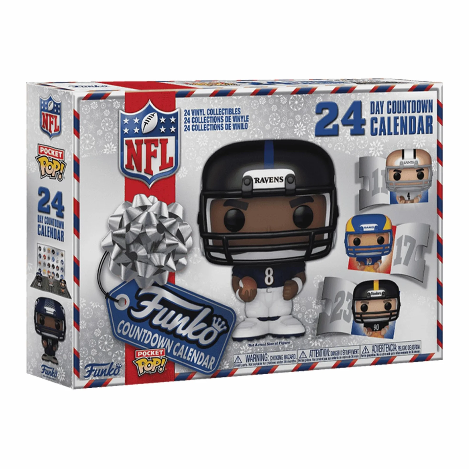 NFL Football 2024 Edition Funko Pocket Pop Calendrier de l'Avent