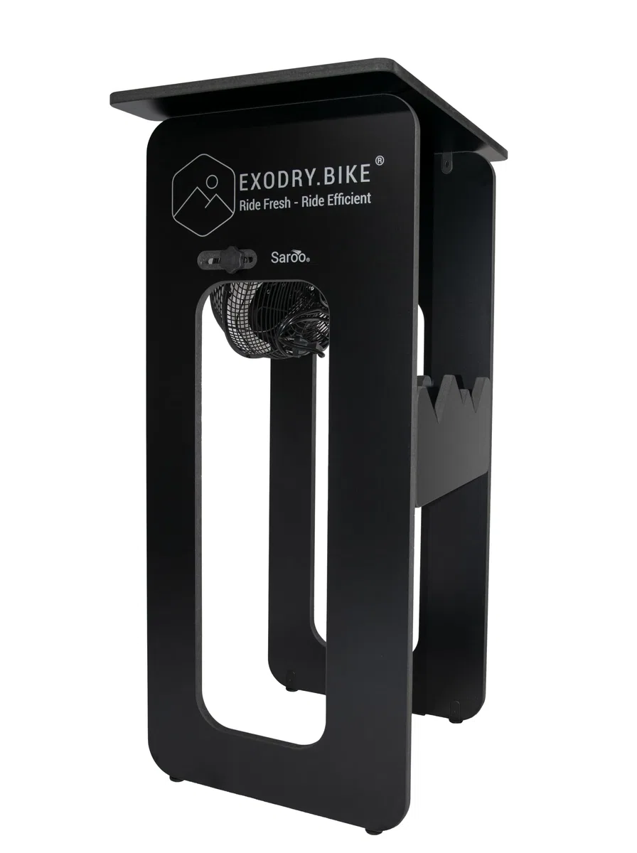 Saroo - Bureau d'Entraînement pour Cyclisme Indoor - avec Ventilation Réglable - Support pour Appareils multimédia - Compatible Tout Home Trainer - Fabriqué en France