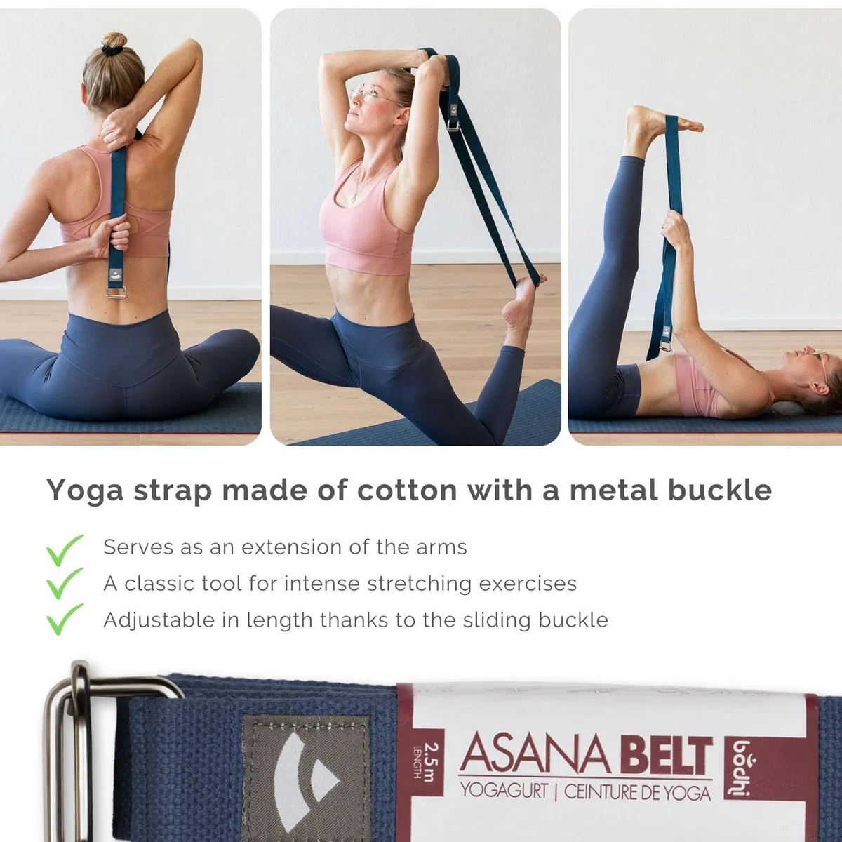Bodhi - Kit Yoga Complet pour débutants Flow avec Tapis de Yoga, Brique et Sangle