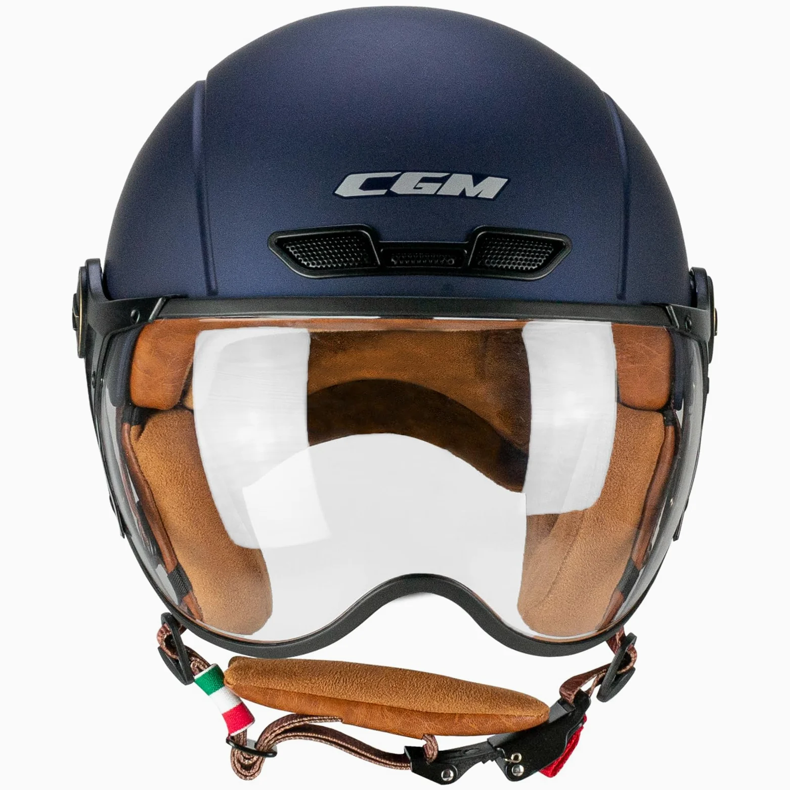 CGM EBI Casque de Ski Unisexe pour Adulte, Bleu Satin, L (59cm)