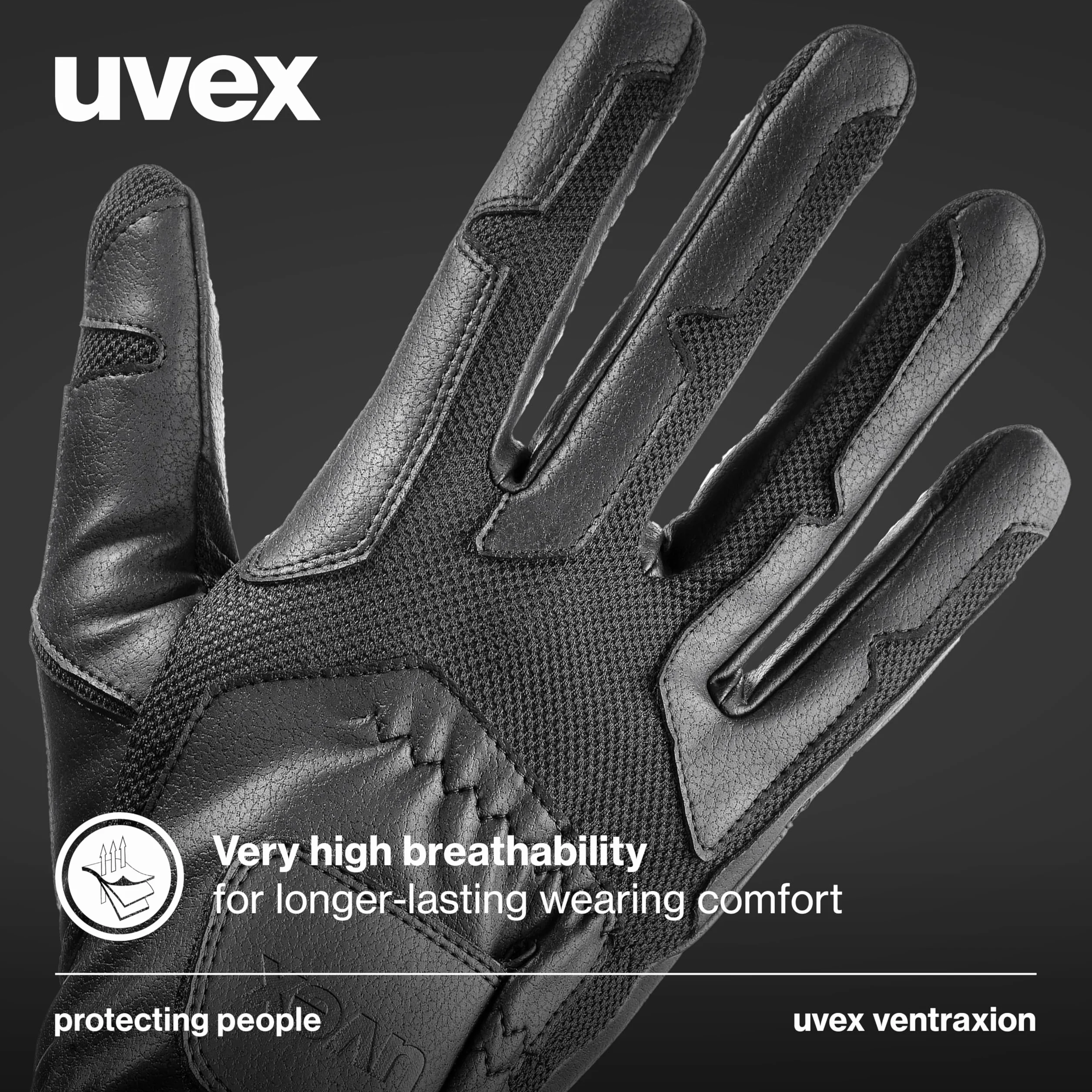 Uvex Ventraxion - Gants d’équitation Flexibles pour Hommes et Femmes - Durable - Ventilation Optimale