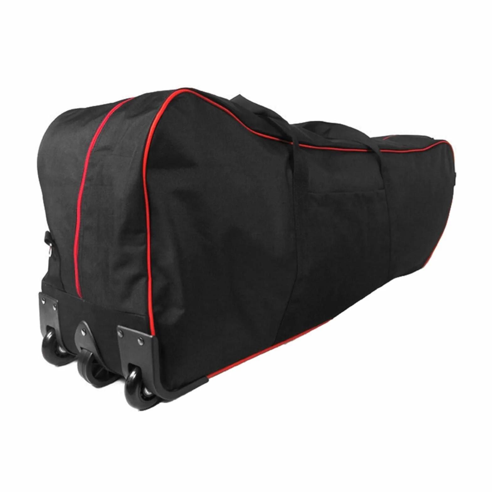 Sac De Transport Pliable pour Scooter, Sac De Rangement Étanche Rayures pour Scooter, Sac À Dos De Transport pour Scooters À Équilibrage Automatique De 10" et Deux Roues Noir-Rouge