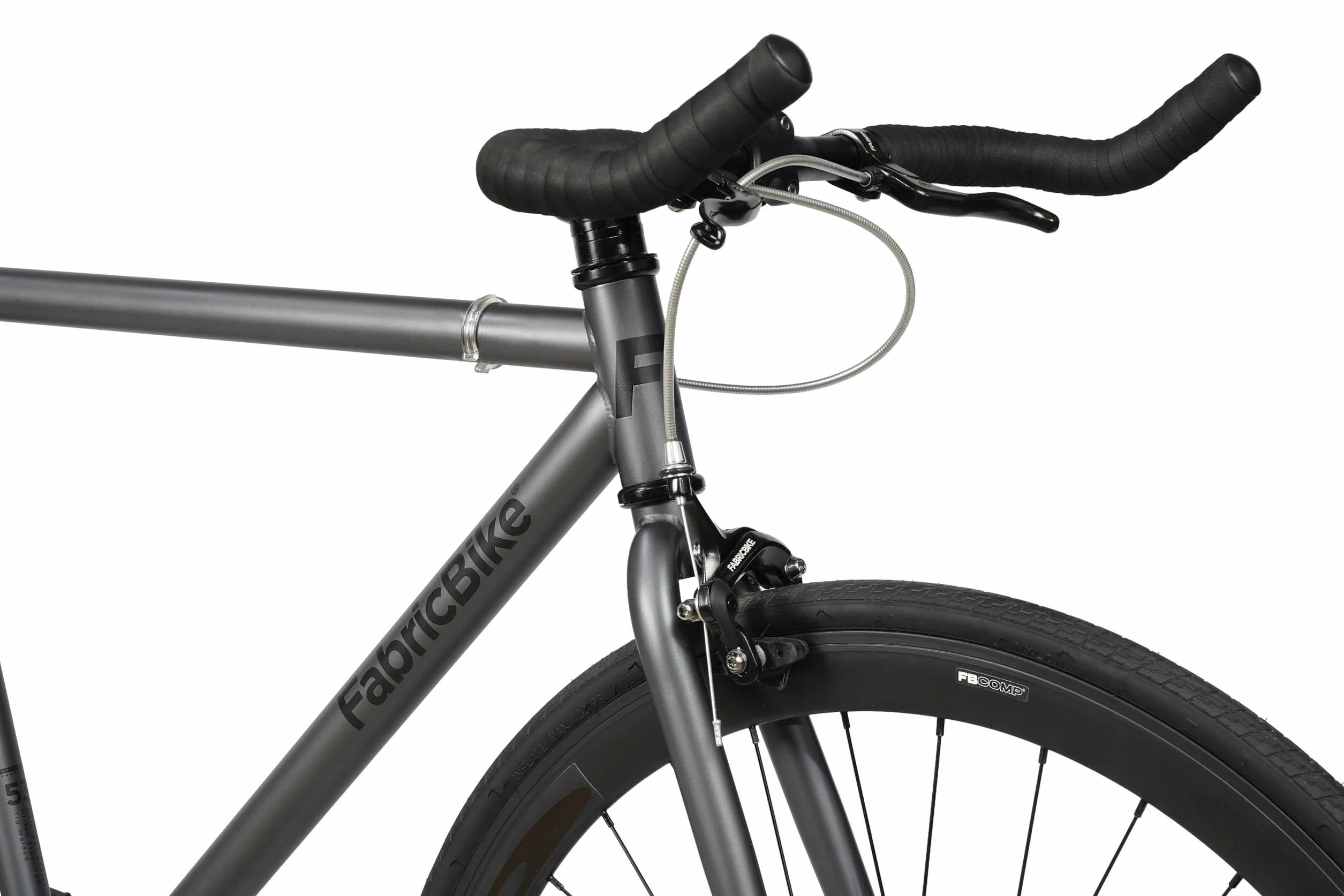 FabricBike Original - Vélo Fixed Gear Bike, Roue 28", vélo à pignon Fixe, vélo Simple Vitesse, Cadre Acier Hi-Ten, 10,45 kg (Taille M).