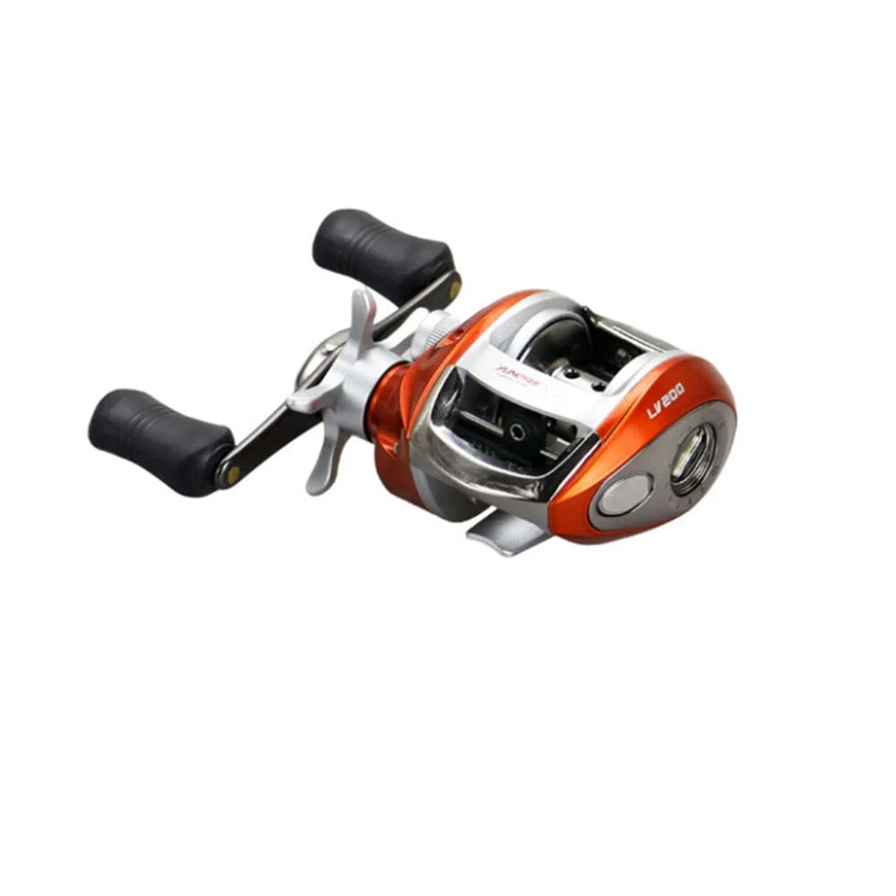 Baitcasting Moulinet de pêche en Eau Douce Ultraléger 12+1BB 6.2:1 Haute Vitesse Frein magnétique Lisse en Fibre de Carbone Frein, Max 8KG
