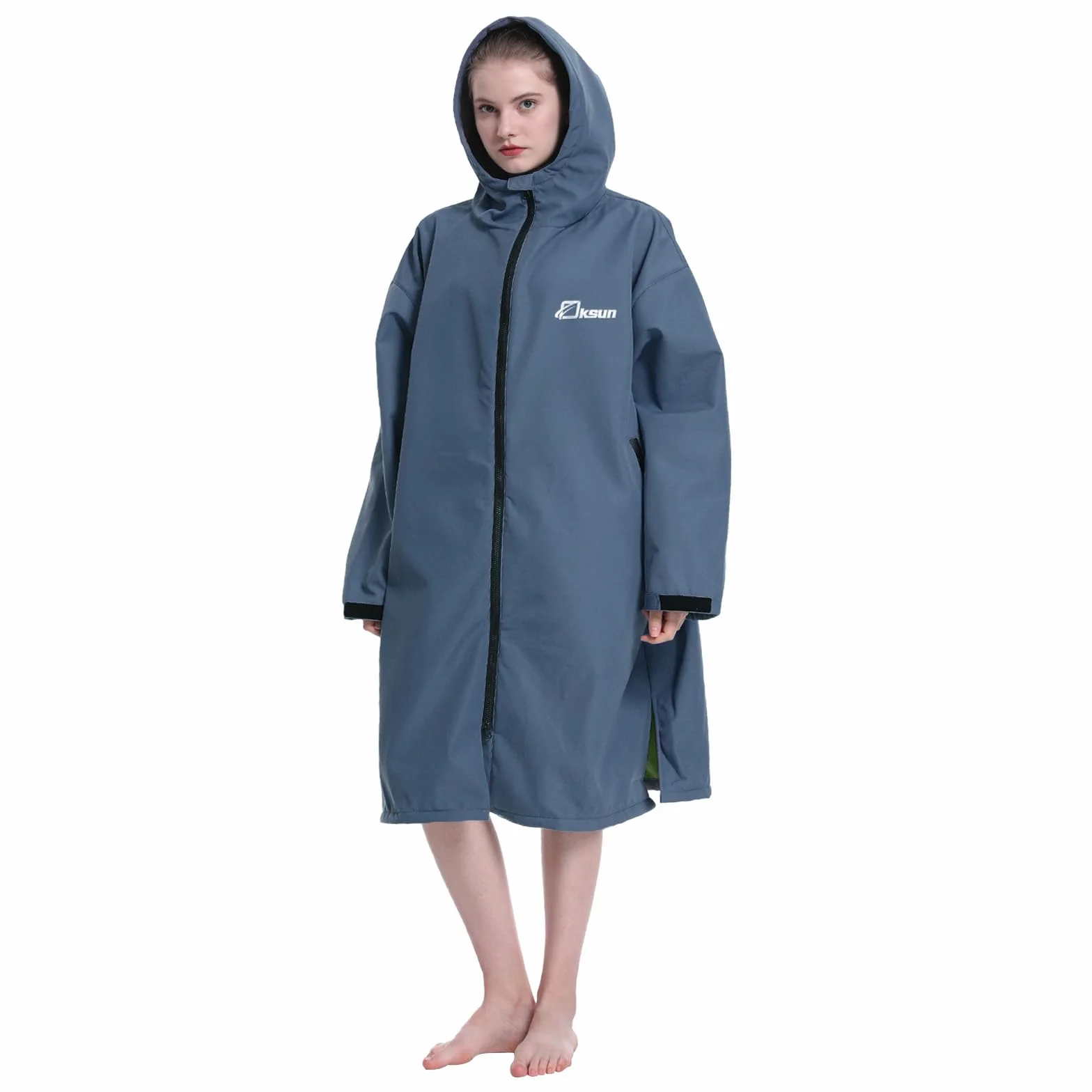 Oksun Waterproof Changing Robe for Adult Windproof Swimming Oversized Poncho Coat Beach Robe with Hooded