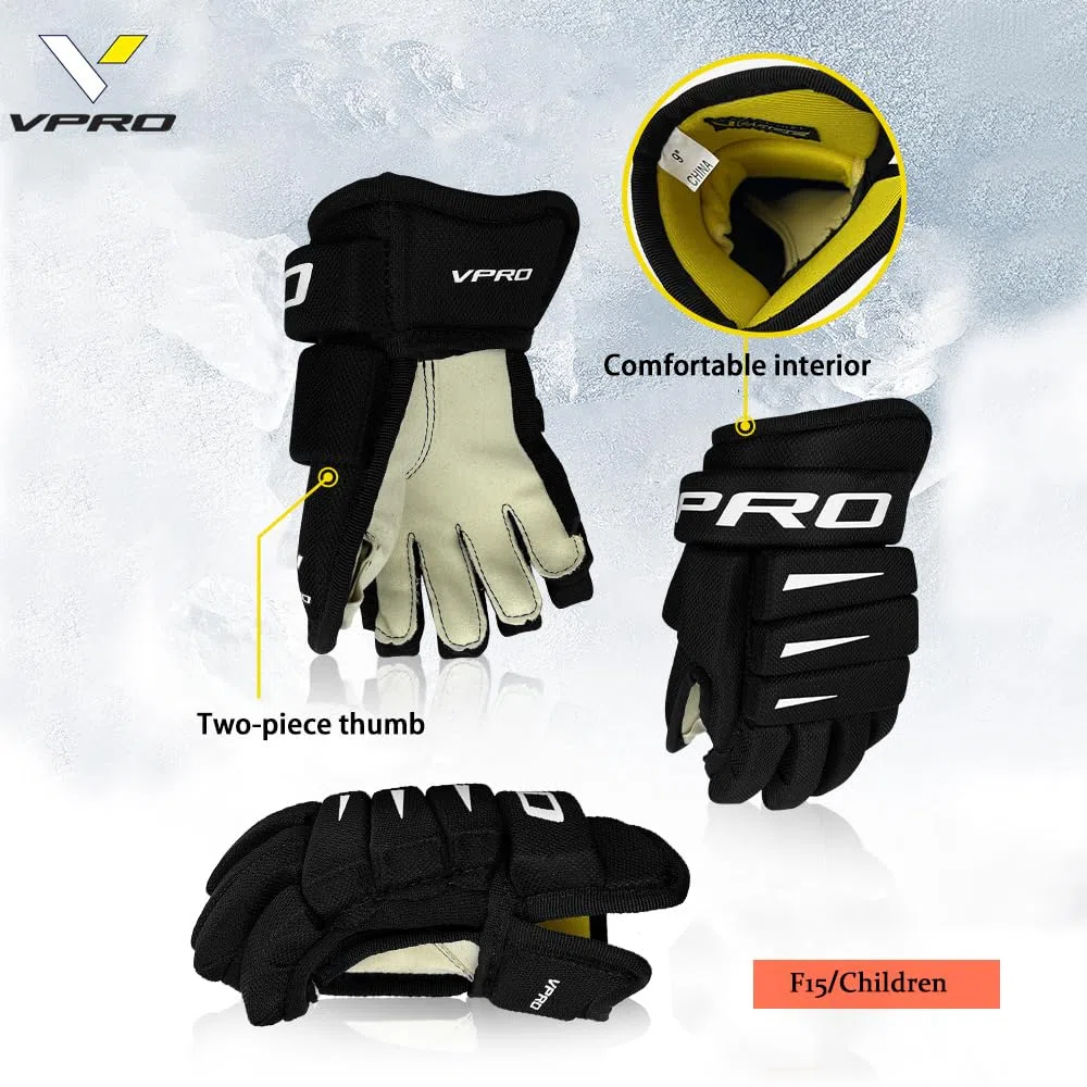 VPRO Un gant de hockey sur la glace, des gants de protection pour protéger contre les gants de séparation et la protection contre les gants de séparation sont le meilleur choix pour tous les sportifs