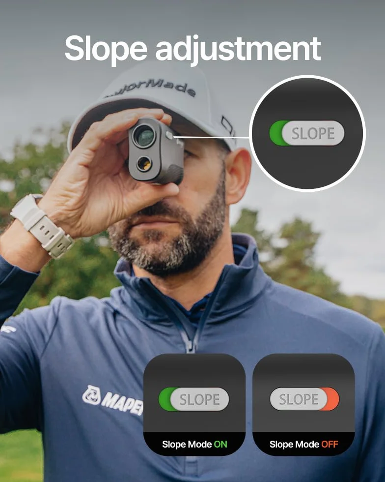 GolfBuddy GB Laser 2S Pro Télémètre de Golf avec Pente, portée de 2 à 1 093 mètres, détecteur de Broches, Mode Budder, Scan et Triangulation, télémètre précis pour la précision, léger 161 g