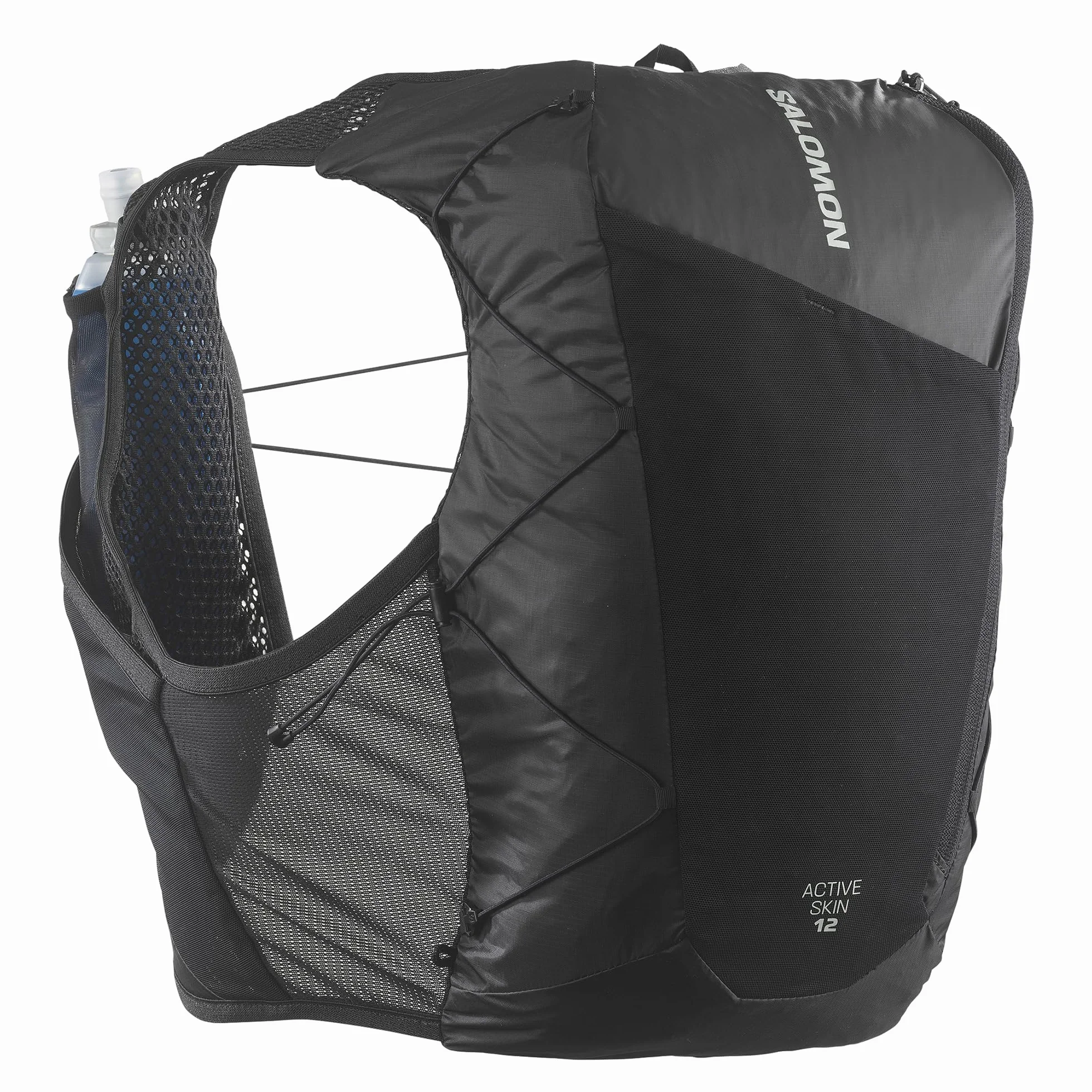 Salomon Active Skin 12 Set, Poches Poitrine faciles à hydrater, Confort SensiFit de précision, Rangement optimisé pour Les sentiers Ultra avec Poches sécurisées