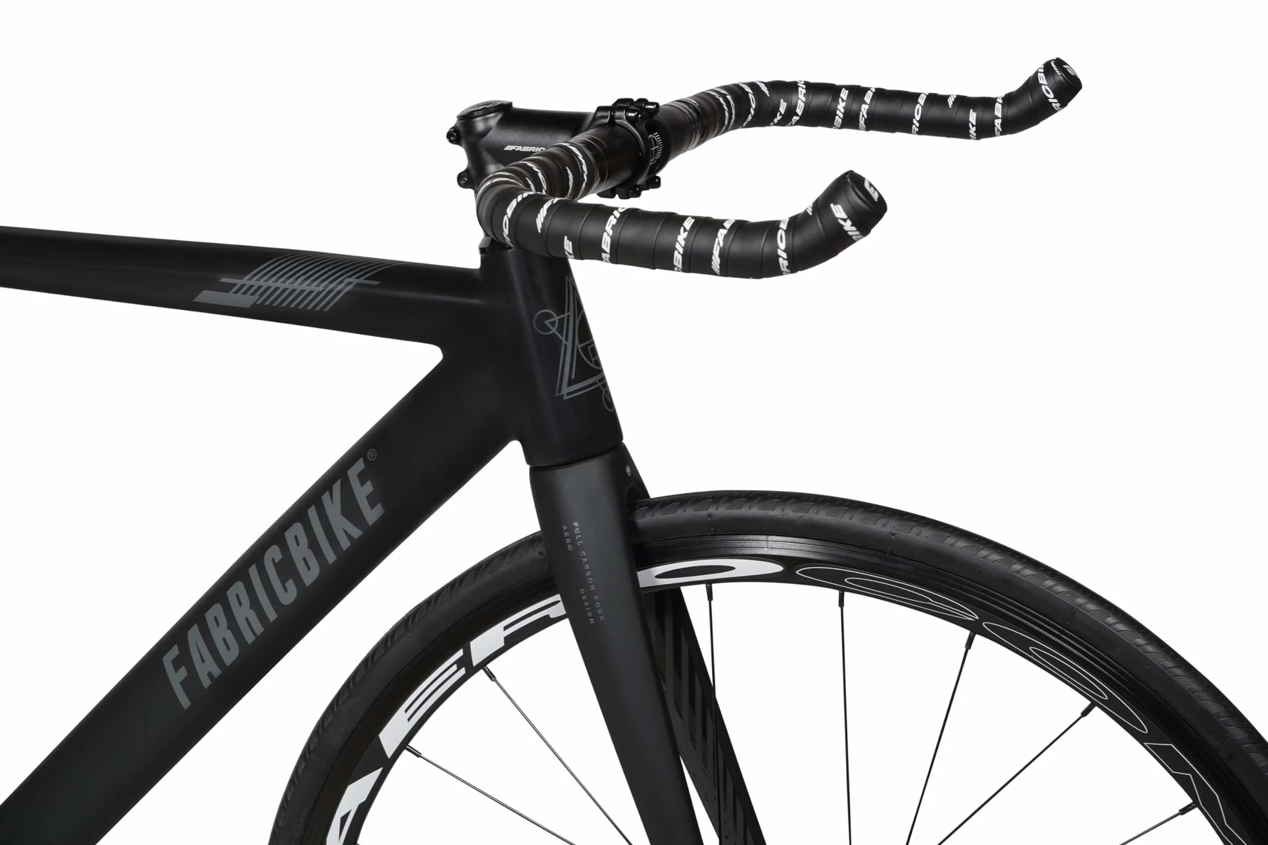 FabricBike Aero - Fixed Gear Bicyclette, Single Speed Fixie Complète moyeu, Cadre en Aluminium et Fourche en Carbone, Roues 28, 5 Couleurs, 3 Dimensions, 7.95 kg (Taille M)