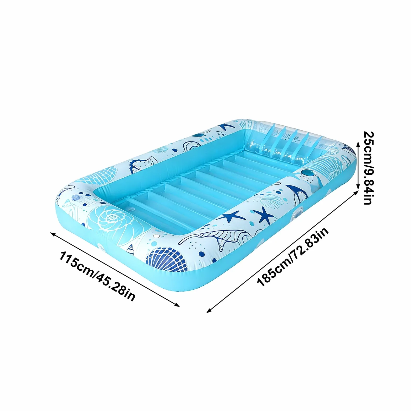 Flottant Gonflable pour Piscine,Bouée de Loisir Aquatique avec Porte-gobelet - Bateau Bassin Solaire Gonflable - pour Adultes, Couples, Familles, Plage, Lac, Résort de Vacances