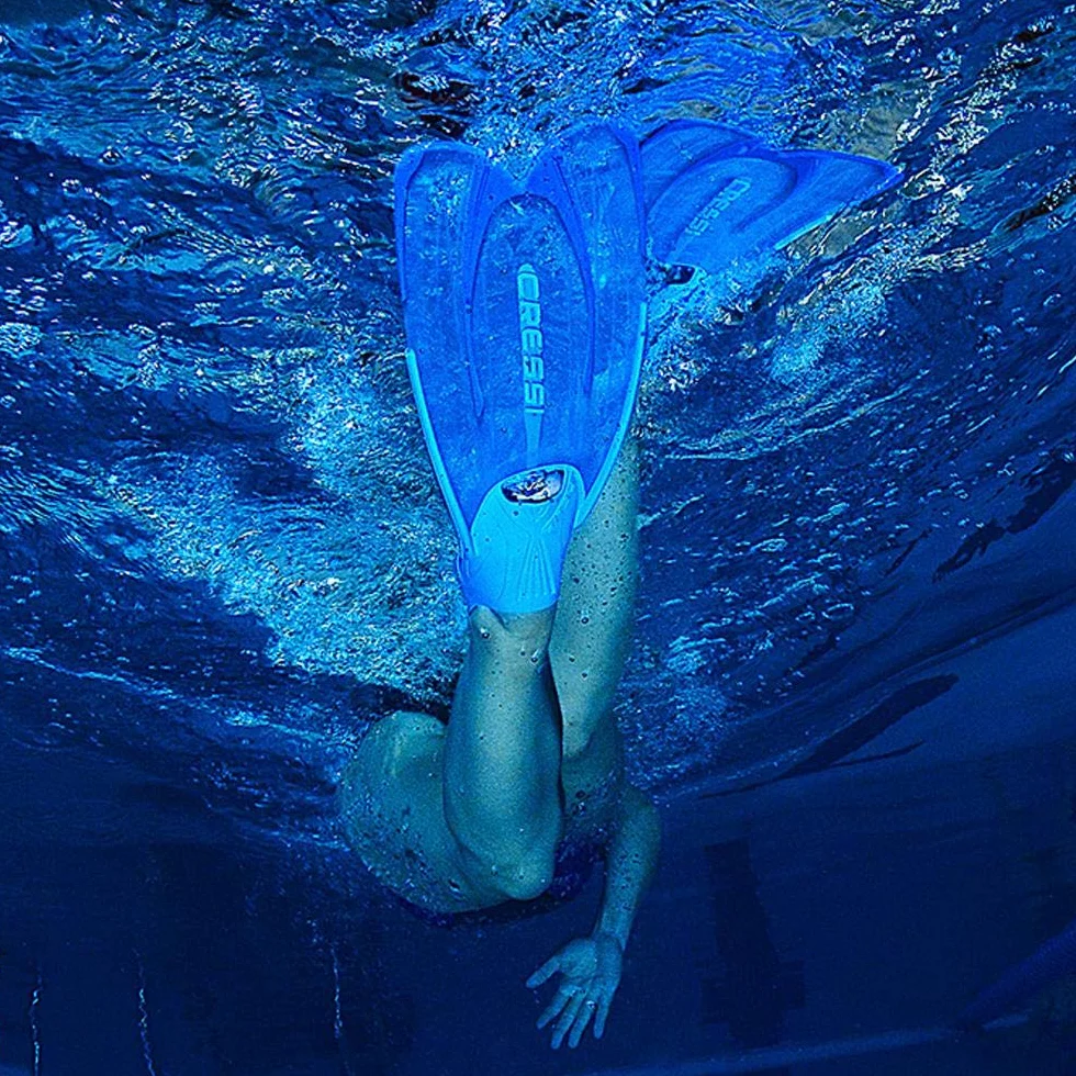 CRESSI Agua Fins - Palmes Chaussantes de Snorkeling, Unisexe Adultes et Enfants