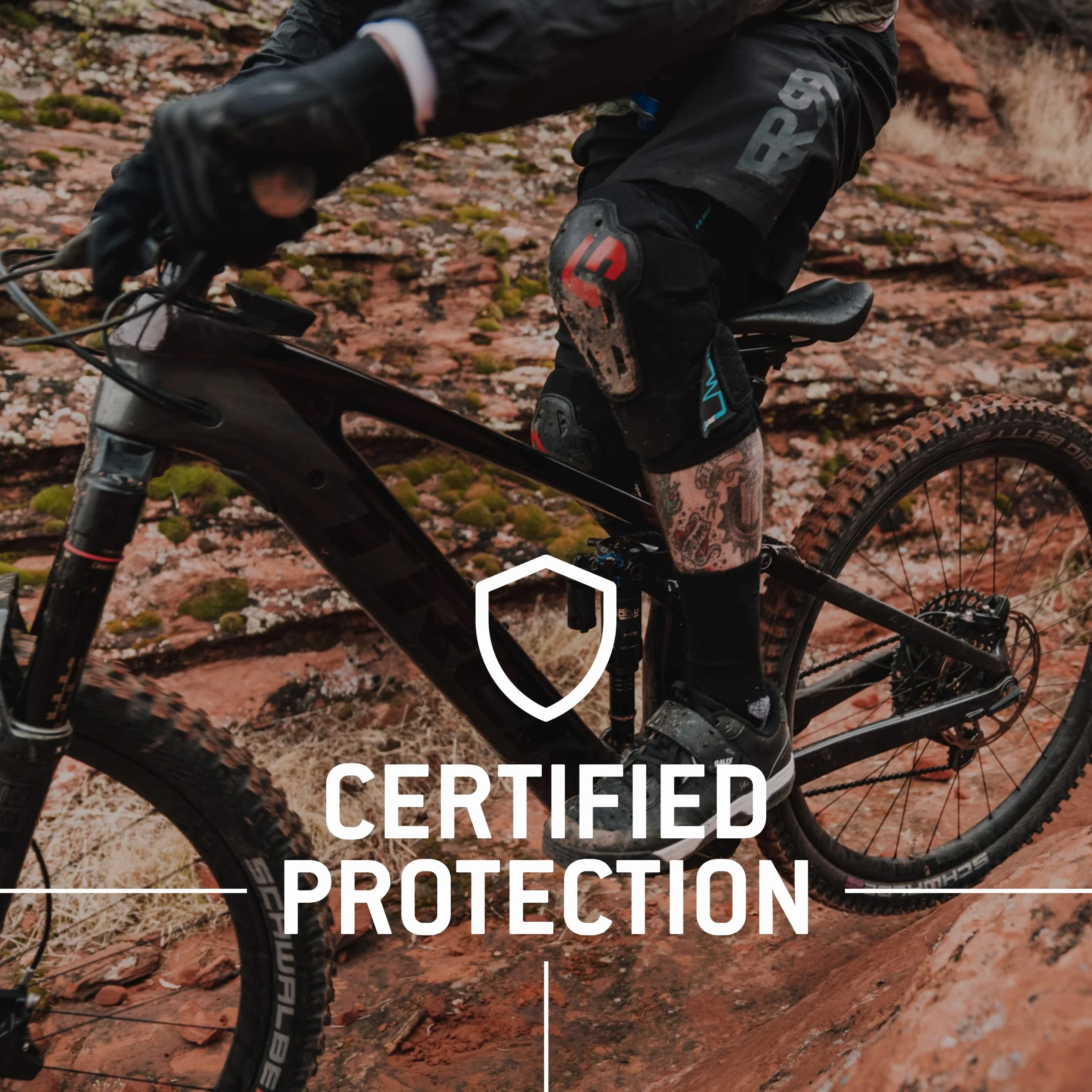 G-Form E-Line Coudières pour BMX, Mtb, Dh, Downhill Cyclisme Skateboard