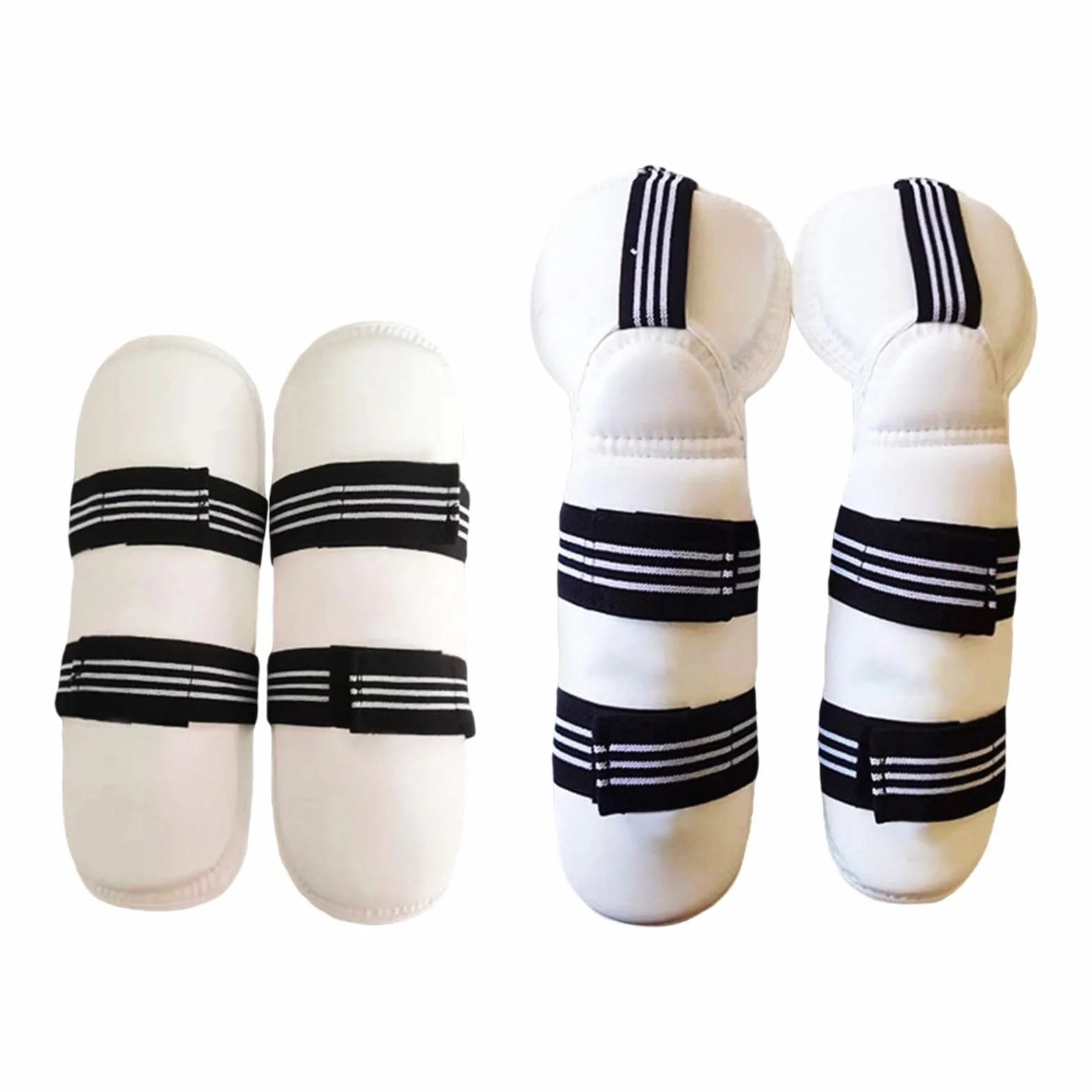 Taekwondo Guard Équipement de Protection Épaissi Rembourré Garde Protection pour MMA Arts Martiaux Muay Thai Unisexe Adultes Enfants Hommes Femmes, Protège-Jambes et Bras S