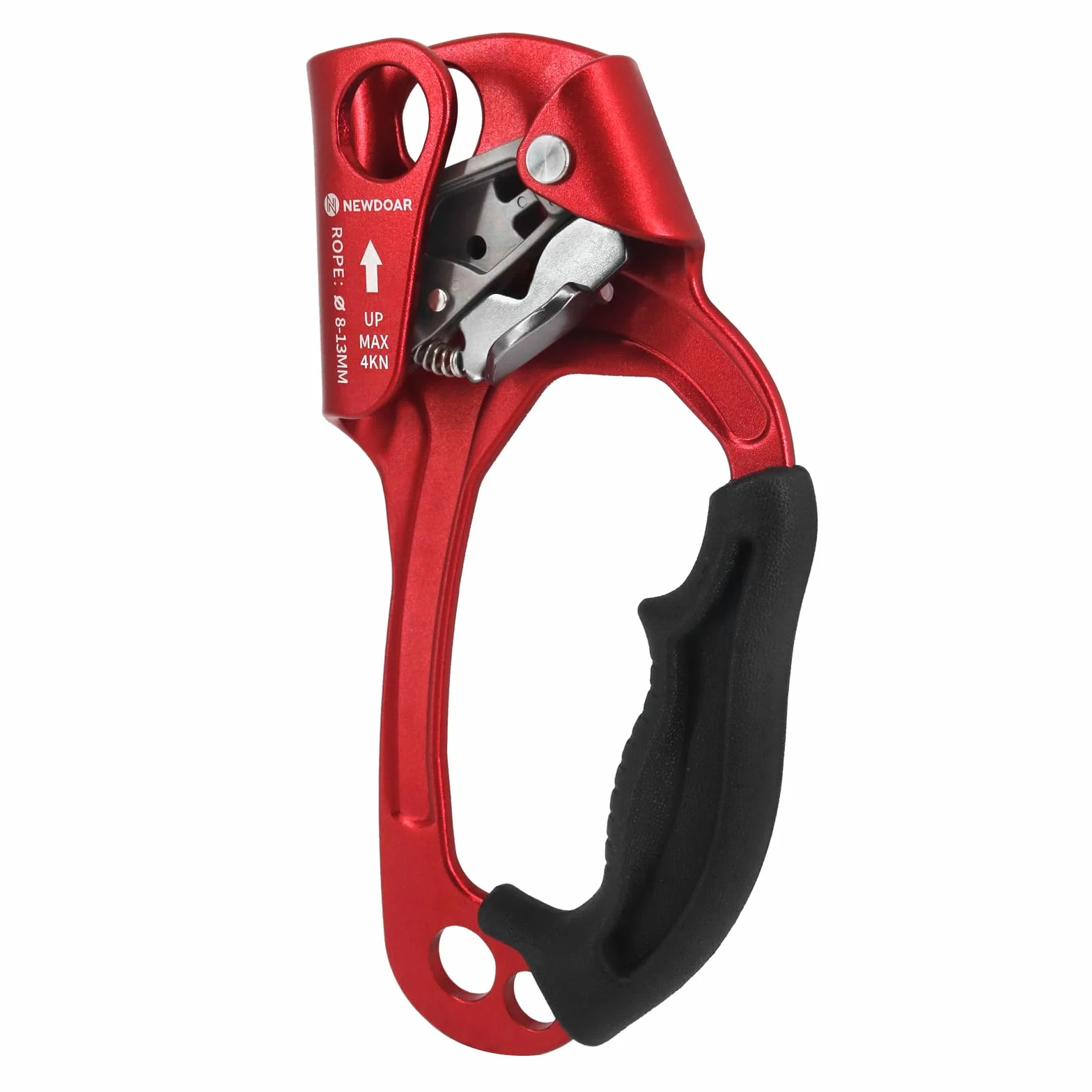 NewDoar UIAA & CE Certifié Main Ascendeur Bloqueur Poignée Ergonomique d'escalade Arbre Arboriste Rappel Gear Équipement Corde Pince pour 8~13 MM Corde