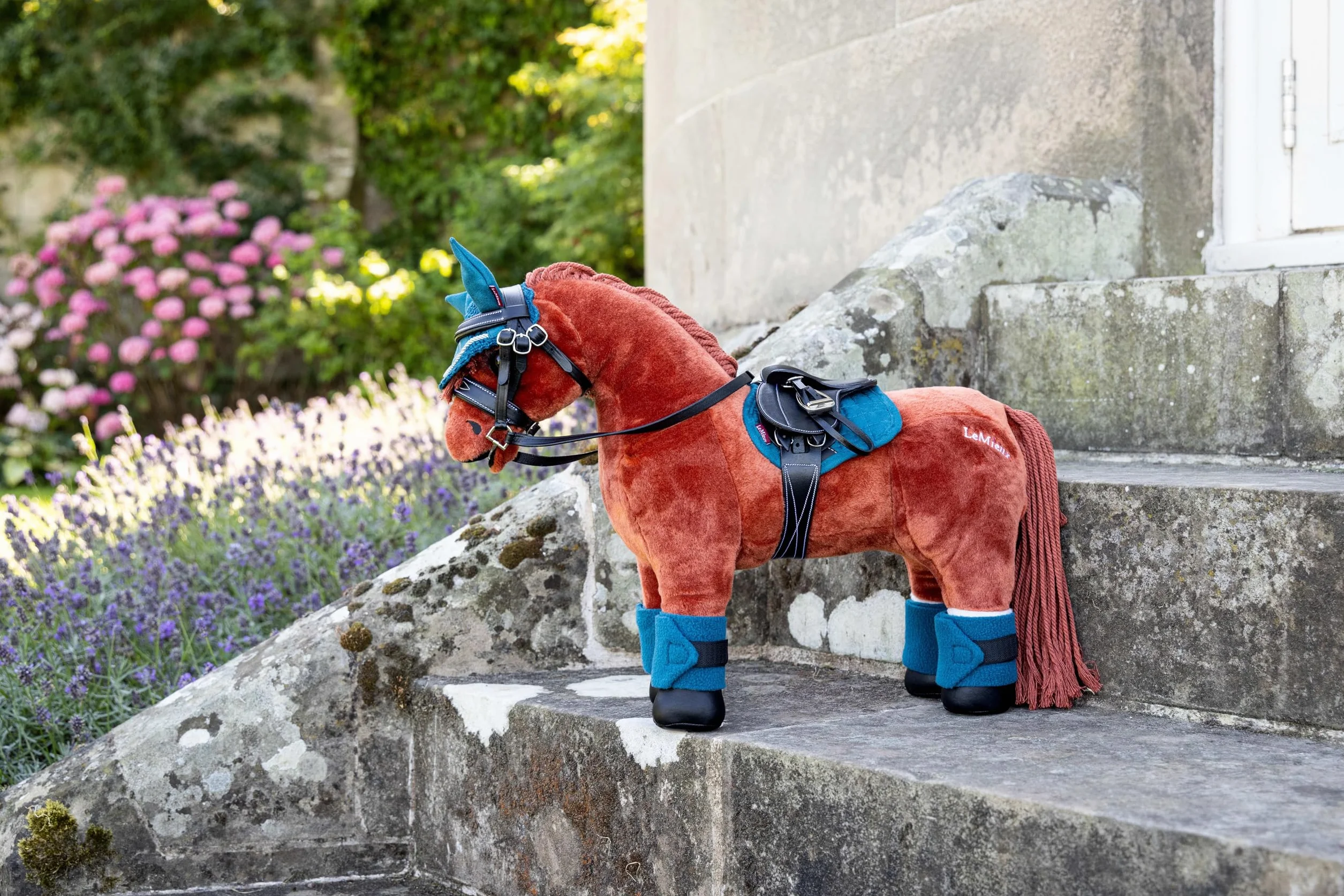 Lemieux Selle Toy Pony Noir Cuir Finement grainé Enfants 8 Ans