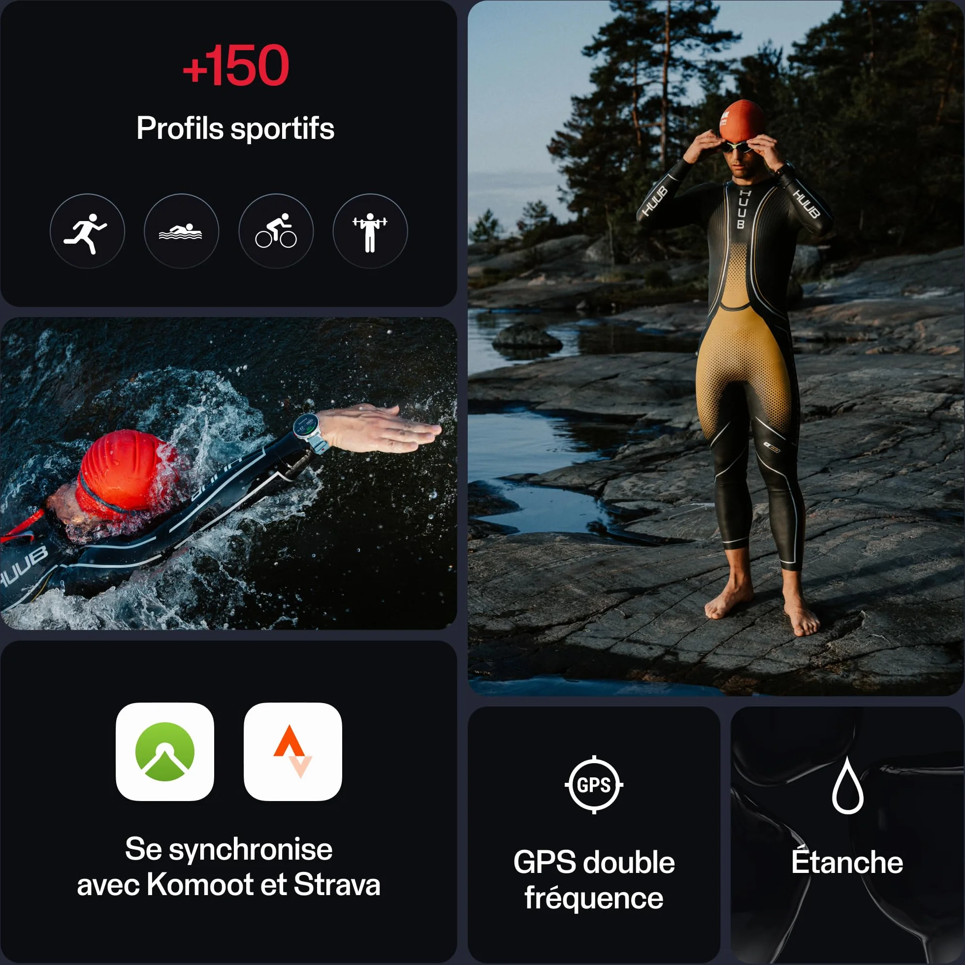 Polar Vantage V3, Montre Sport avec GPS, Cardiofréquencemètre de Pointe, Autonomie prolongée, Montre connectée Hommes et Femmes, Cartes Hors Ligne, Montre Running, Montre Triathlon