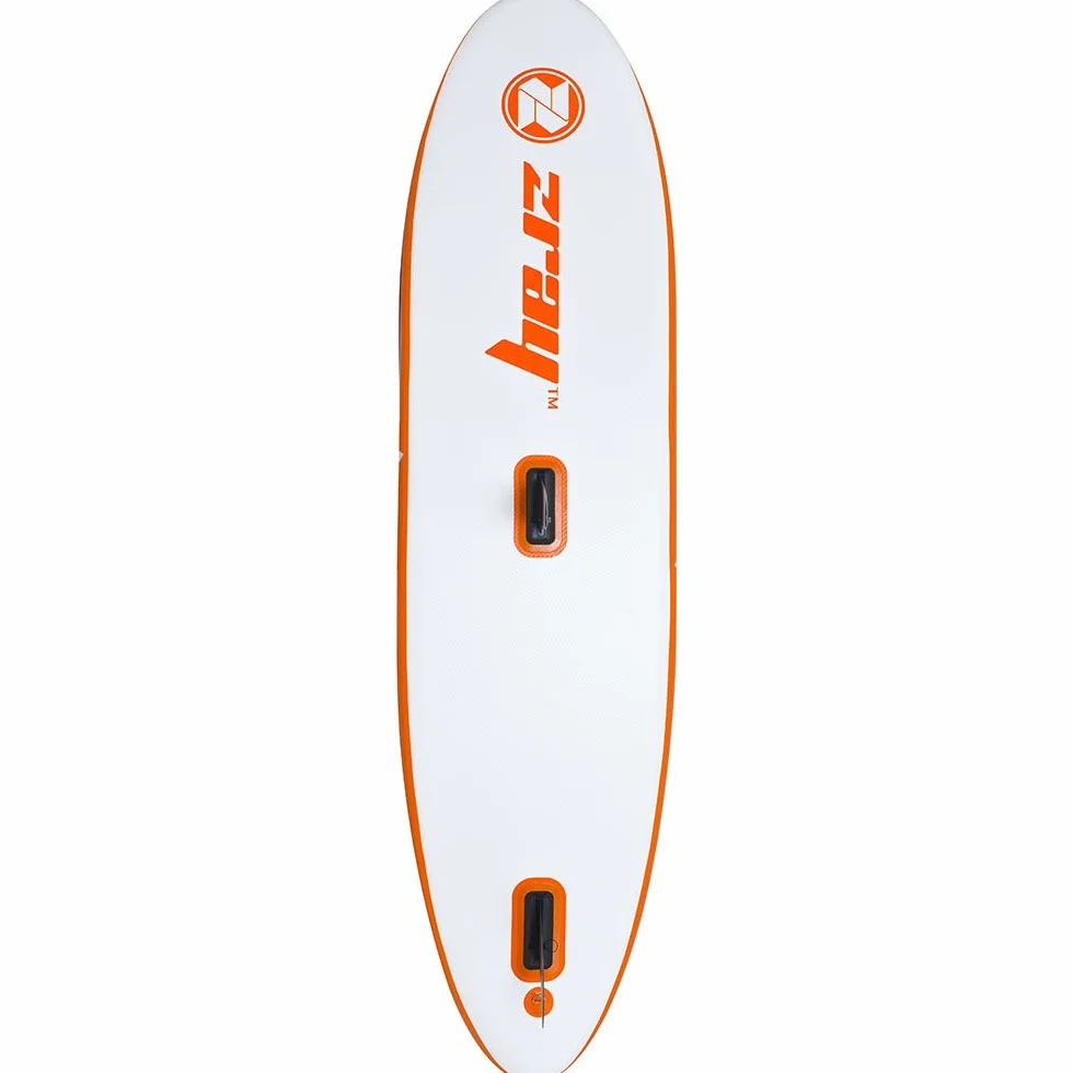 Zray, Sup Stand Up Paddle Gonflable Windsurf 10', PB-ZW1, Planche Gonflable Dropstitch avec Pack Pagaie, Voile/Gréement, Leash, Pompe, Sac de Transport et Kit, Jusqu’à 120kg, 246l, 305x76x15cm