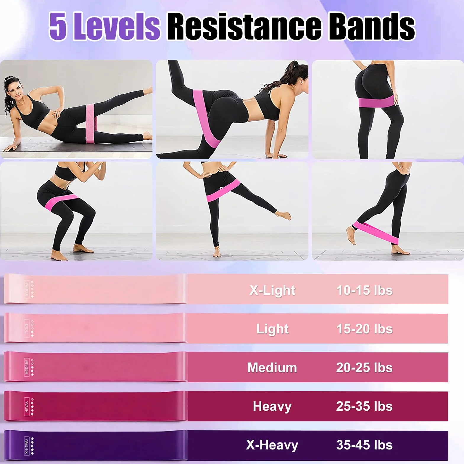 Roadtime Kit Pilates pour la maison, kit débutant de 13 pièces avec balle de yoga de 25 cm, cercle magique de 35 cm, 5 bandes de résistance, chaussettes de yoga, disques glissants, anneau de Pilates