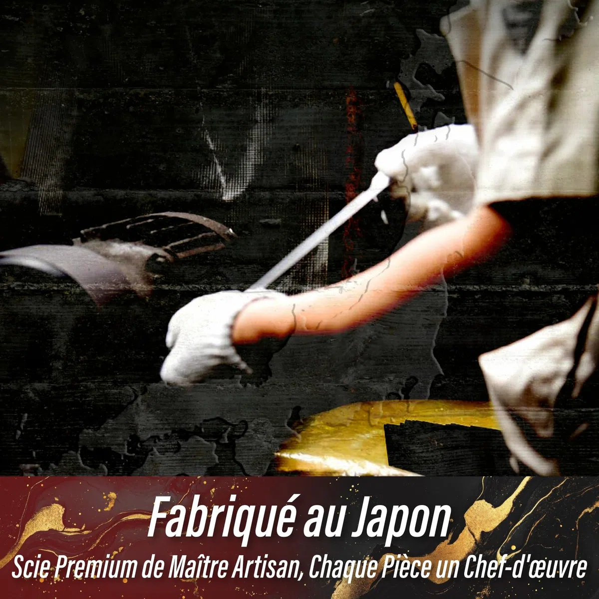 SUIZAN Petite Scie à Main 120mm Lame Polyvalente - Égoïne Japonaise Compacte à Traction Simple Tranchant Outil pour Bois
