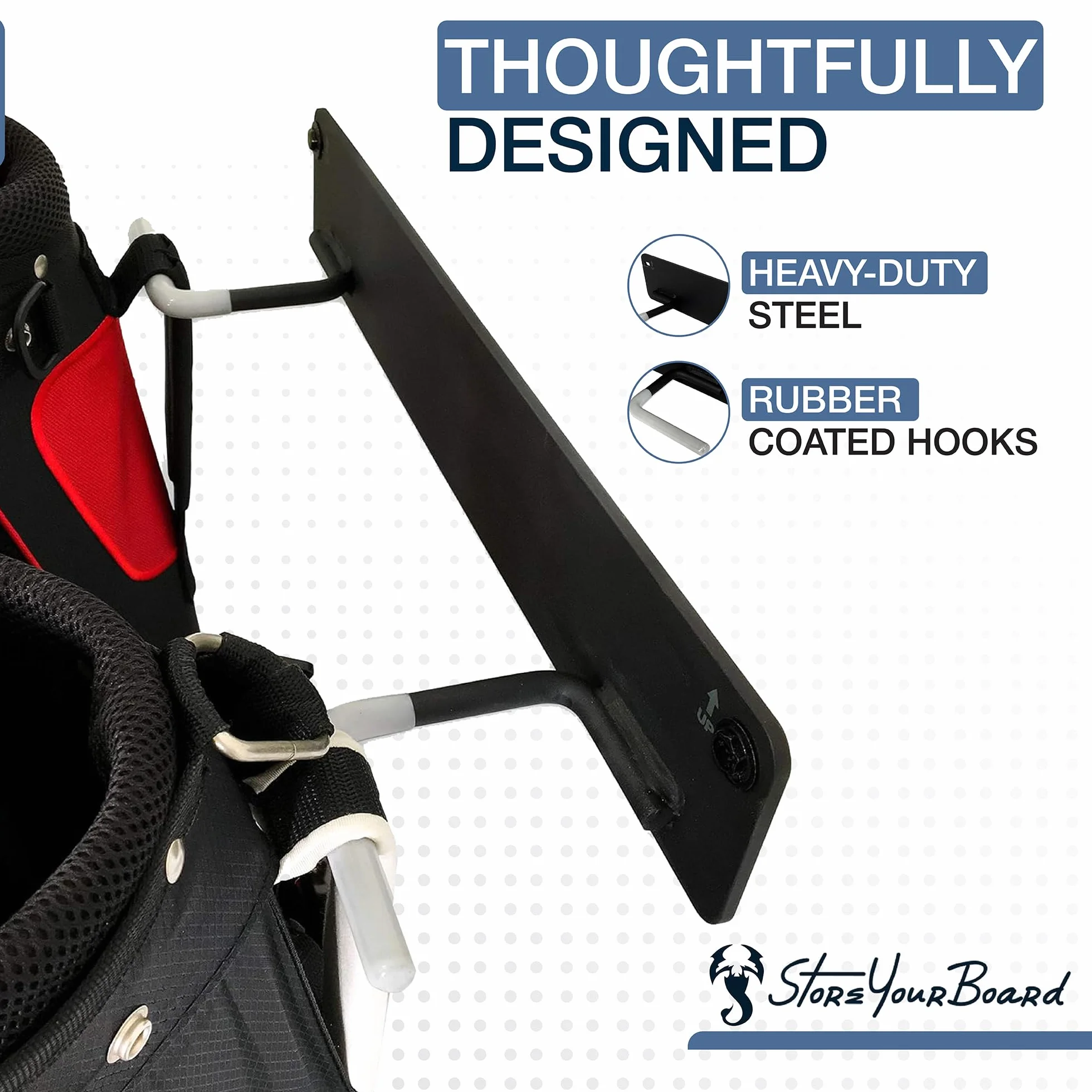 StoreYourBoard Organiseur de Club de Golf, Support Mural pour Sac de Garage, Cintre Robuste