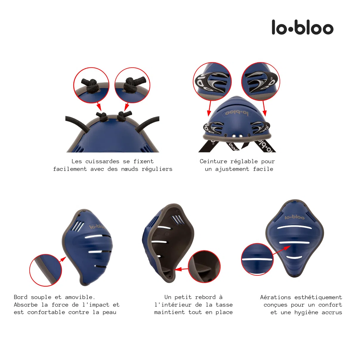 Homme Libre lobloo Coquille de Sport brevetée pour Les activités pratiquées Debout comme Le Kickboxing, Le Muay Thai, Le BMX, Le Cricket, Le Hockey, Le Baseball, Le Football. Taille Homme + 13 Ans