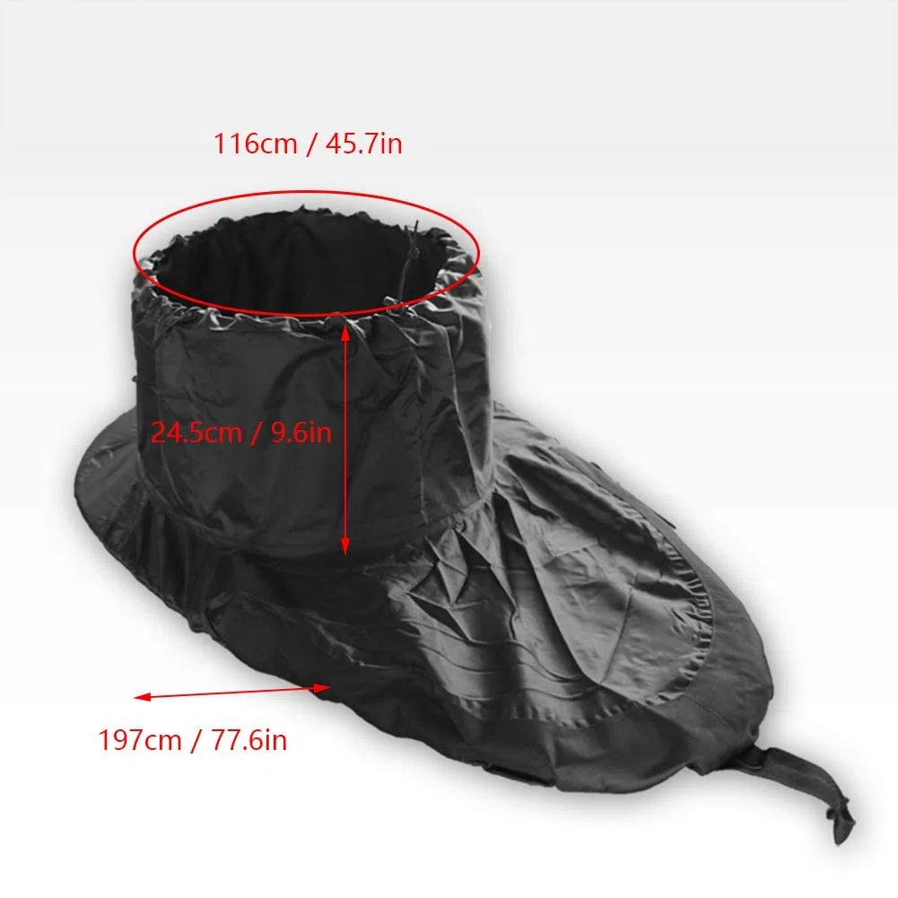 Alomejor Jupe de pulvérisation de Kayak Jupe de pulvérisation de Kayak en Nylon réglable, Couverture imperméable, Accessoire de Sports Nautiques