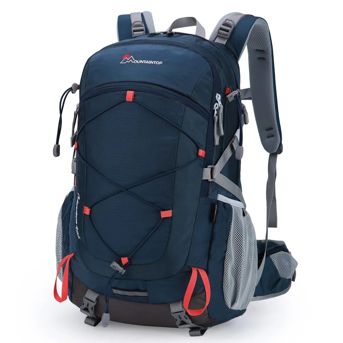 MOUNTAINTOP Sac à dos de randonnée 40 l résistant à l'eau Sac à dos de trekking pour homme et femme Sac à dos de voyage 55 x 35 x 25 cm