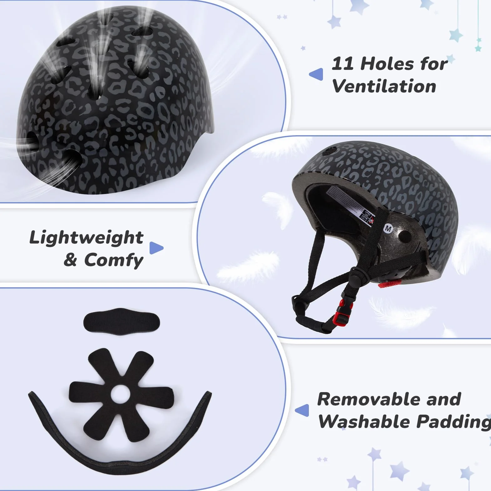 MHJY Casque Vélo Enfant Filles 8-14 Ans Casque Trottinette pour Fille Adolescents avec Oreilles de Chat DIY, Réglables Casques de Protection Roller Enfant pour Skateboard, Cyclisme, Patinage