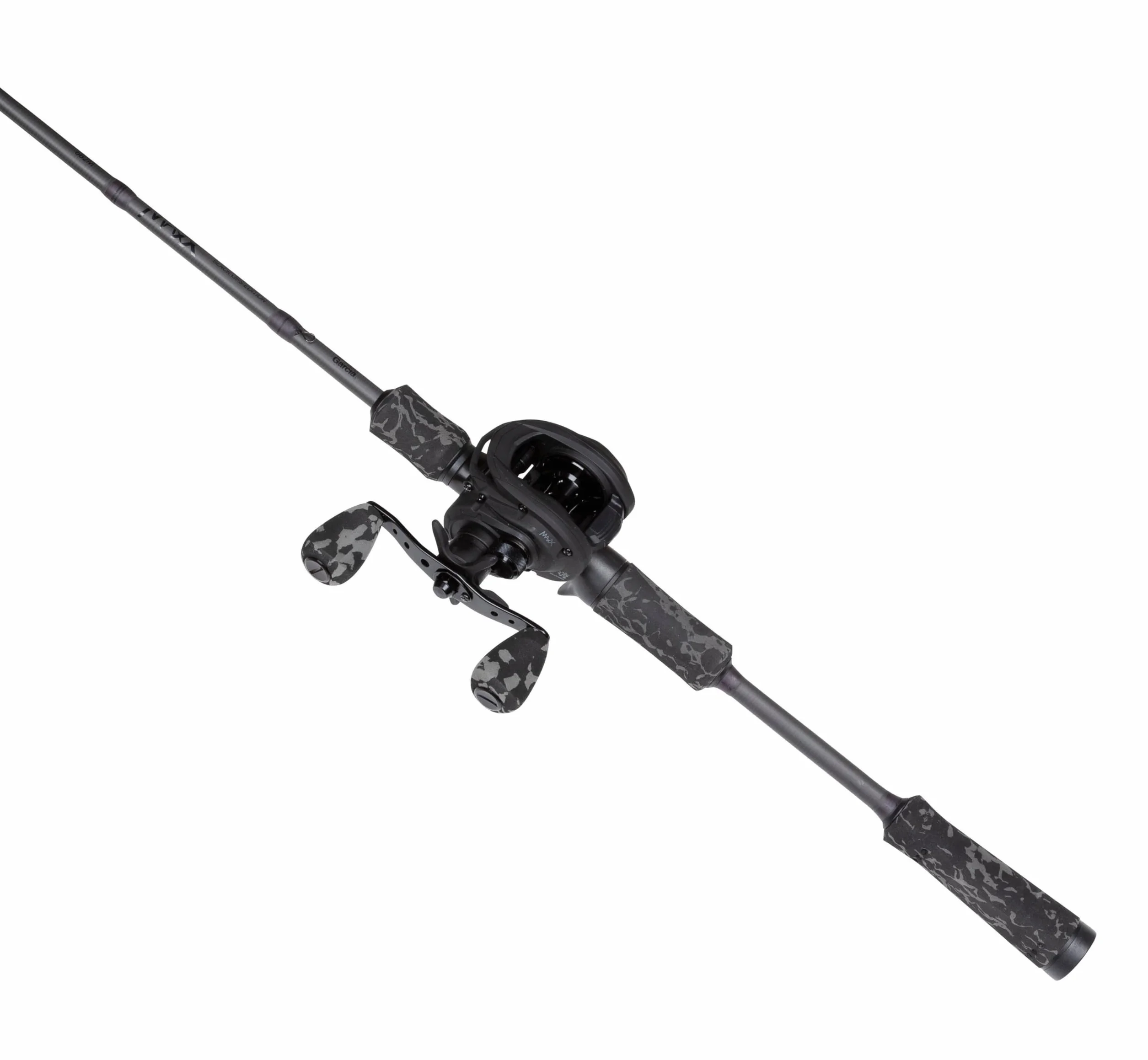Abu Garcia MAX X Black Ops Canne à pêche au lancer et moulinet 1.98m 10-40g Baitcasting Combo Brochet Perche Sandre Noir