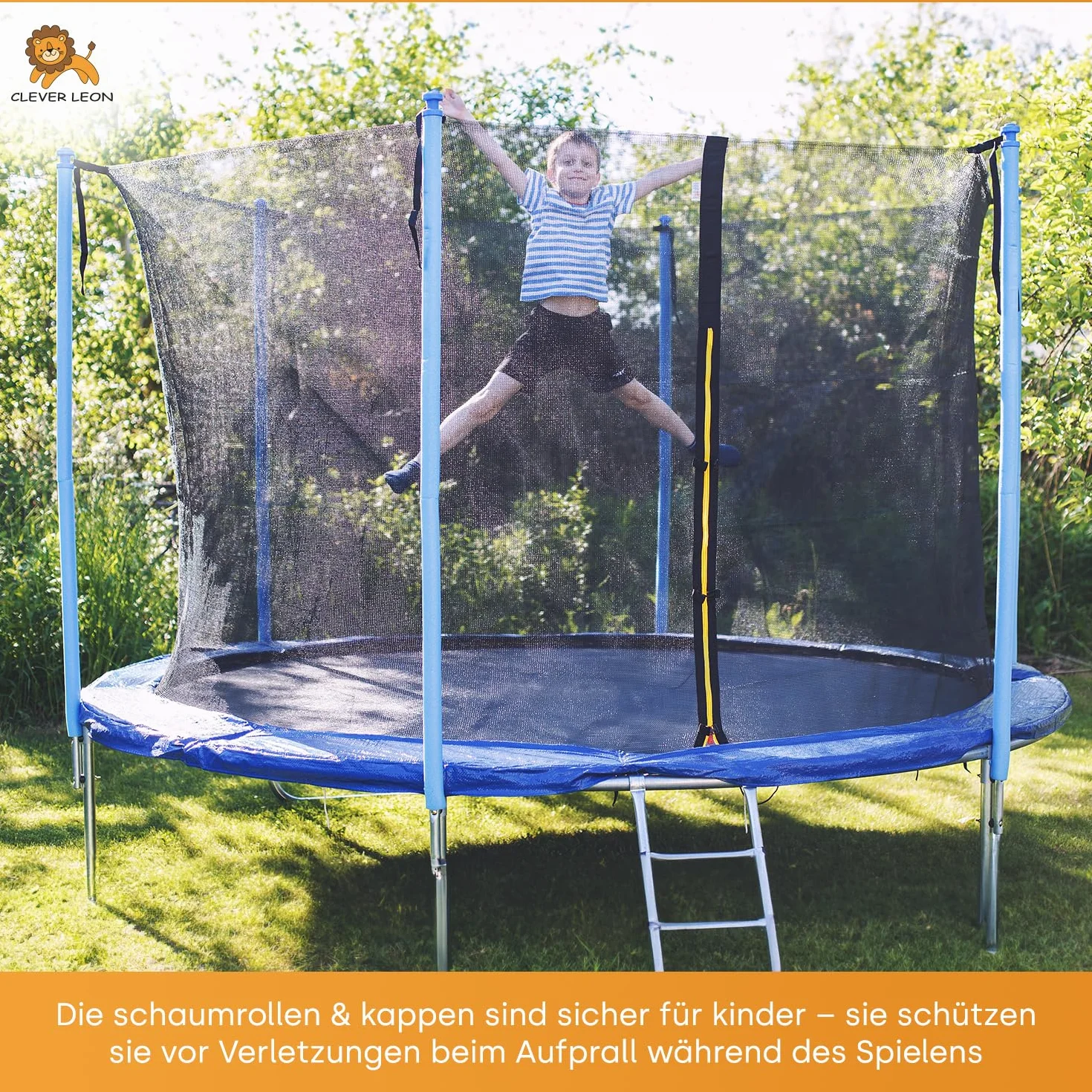 Mousse de Protection pour Trampoline 8 Poteaux 180 cm