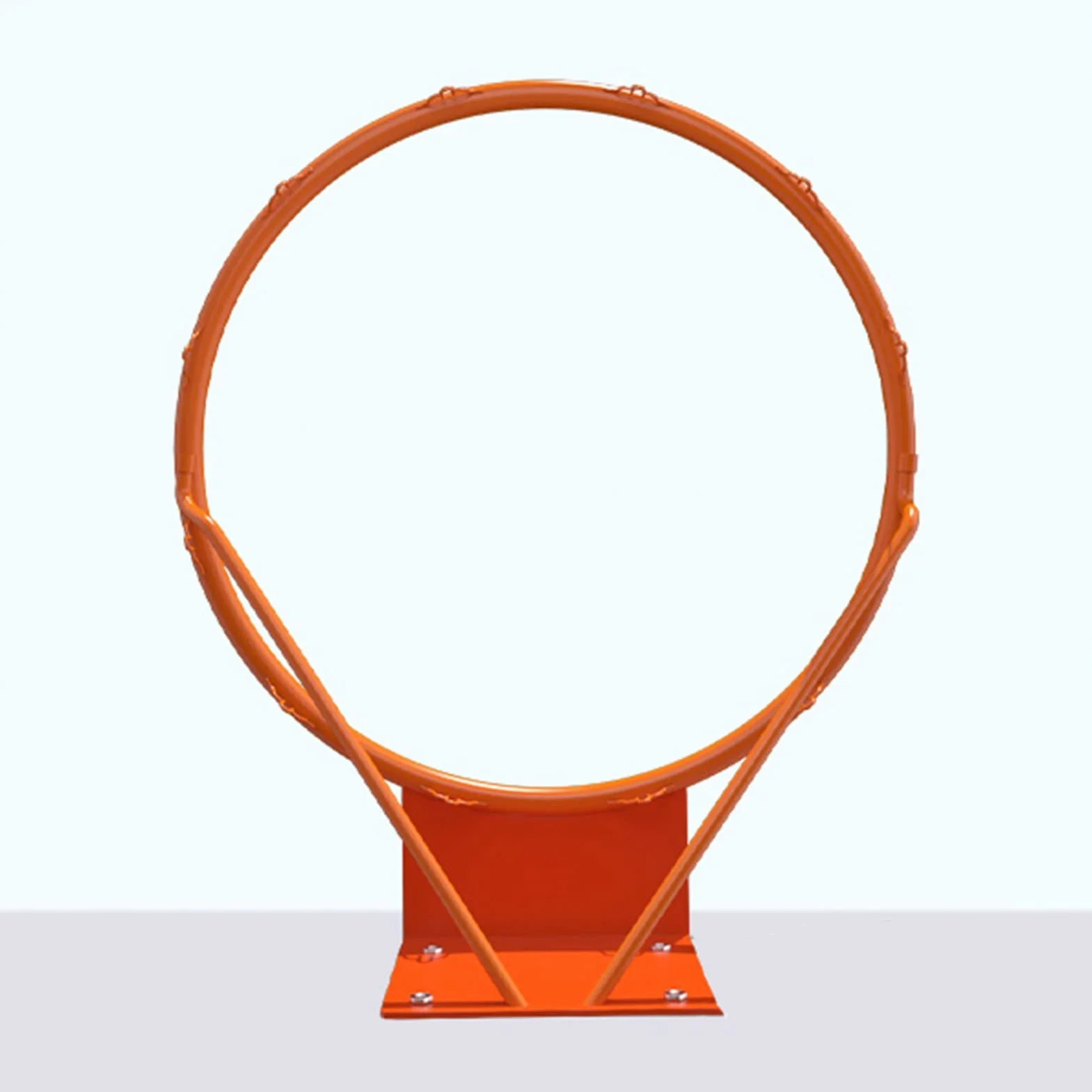 Panier de Basket Mural Extérieur 46cm - Arceau Acier avec Filet, Hauteur Réglable (200-250cm), Résistant aux Intempéries pour Jardin OXFUZZ