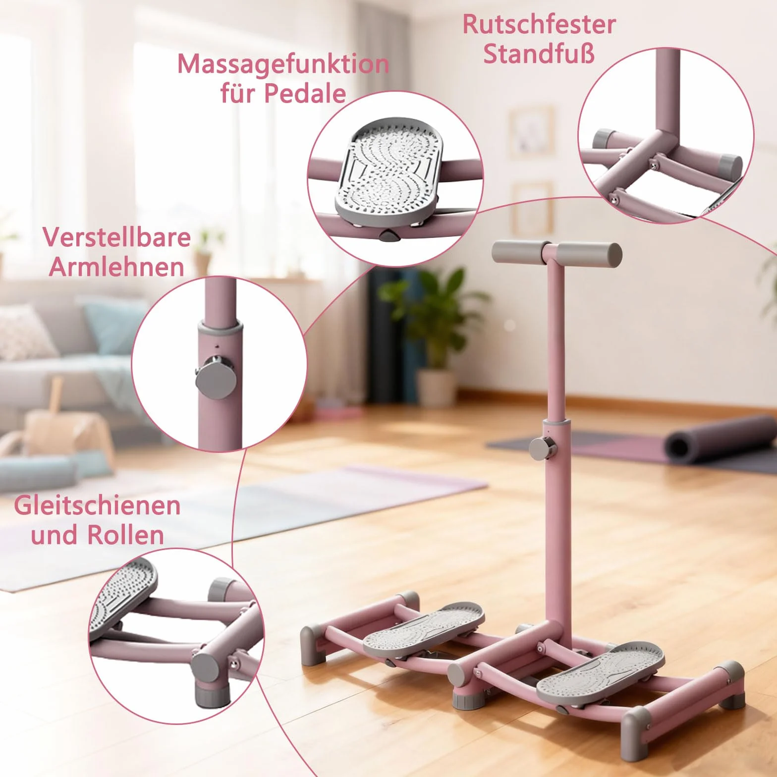 Machine à ski, entraîneur de ski simulé pour le plancher pelvien, appareil d'entraînement réglable en hauteur pour les jambes, le fitness, la musculation, la formation du corps, équipement