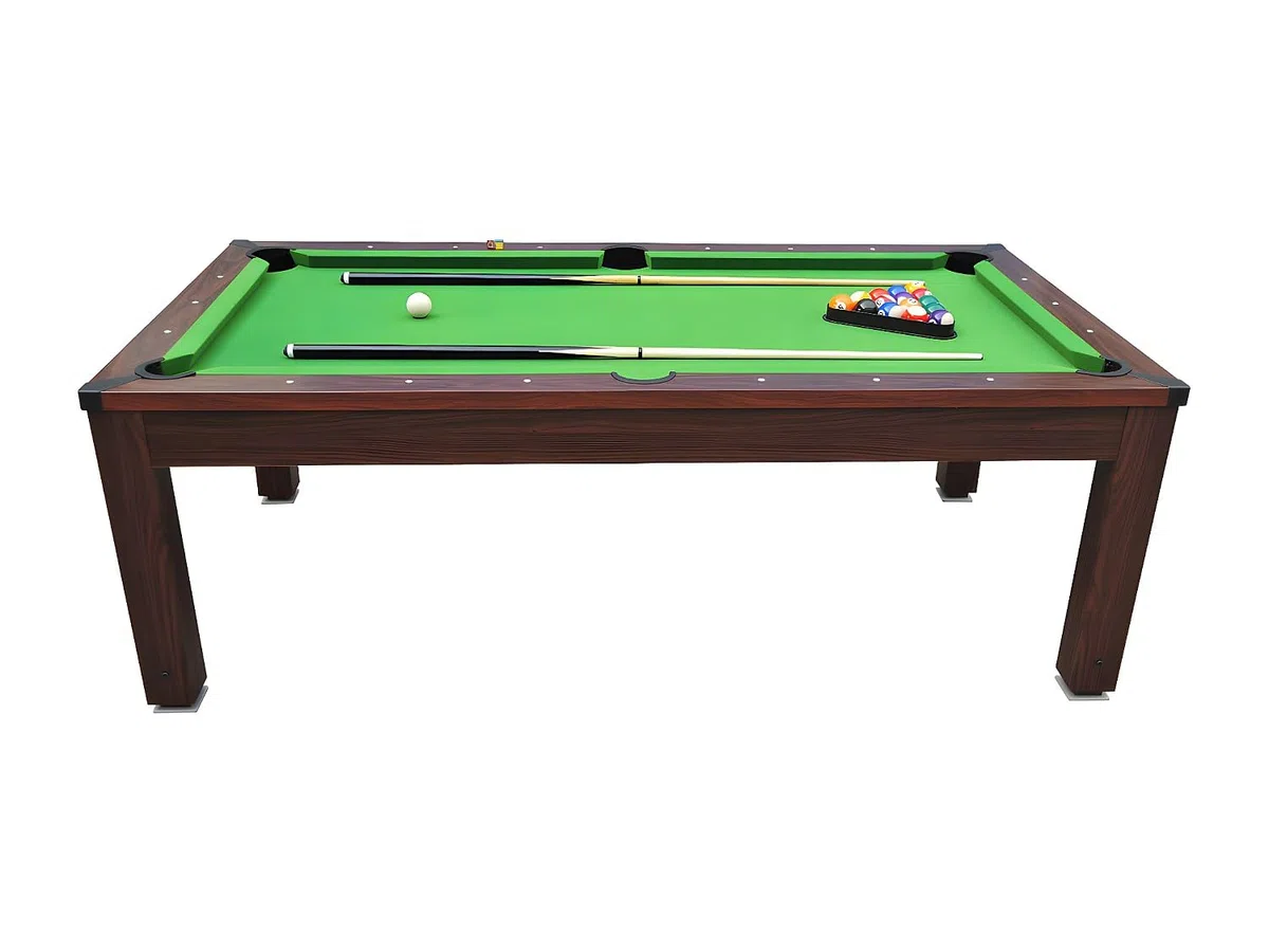 Vente-unique - Table Transformable - Billard IMPERIALE - Hauteur Ajustable - 207 x 114 x 79 cm