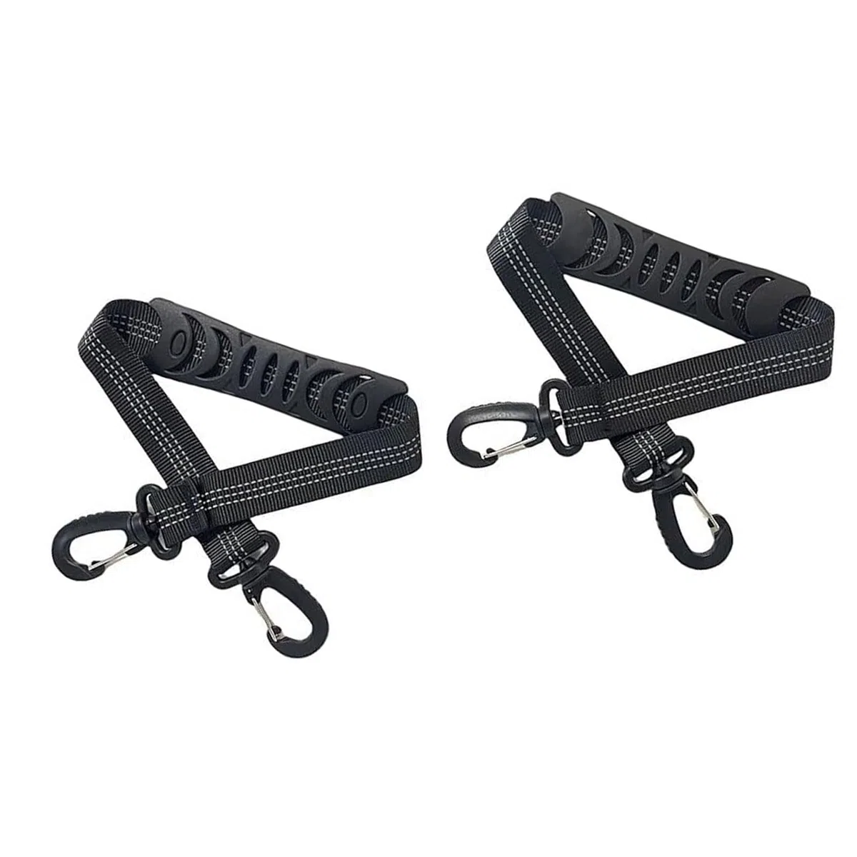 Lot de 2 sangles de rangement pour équipement de ski avec épaules rembourrées antidérapantes pour patin à glace, snowboard, bottes de ski