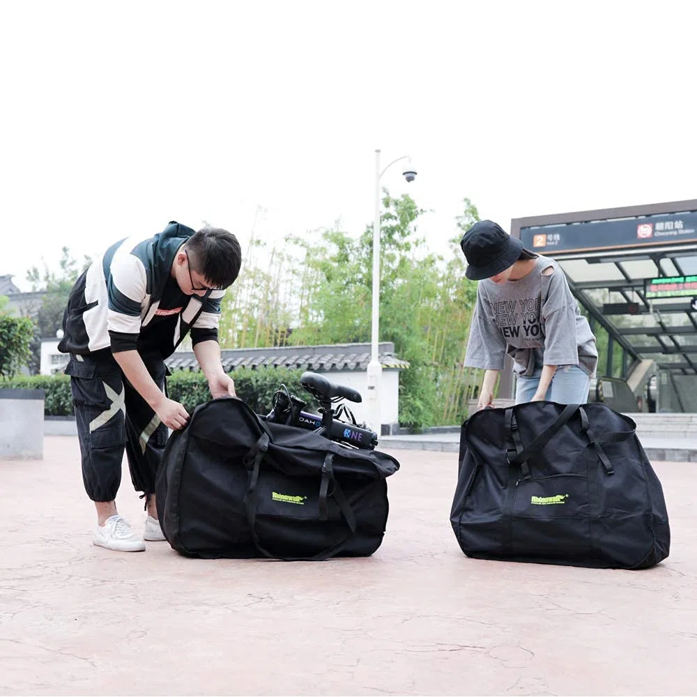 UBORSE Sac de Transport Vélo 20 Pouces Sac de Vélo Pliant Imperméable Grand Housse de Roue VTT Pliable Sacoche Trotinette Electrique Housse Protection Velo pour Cyclisme Voyage
