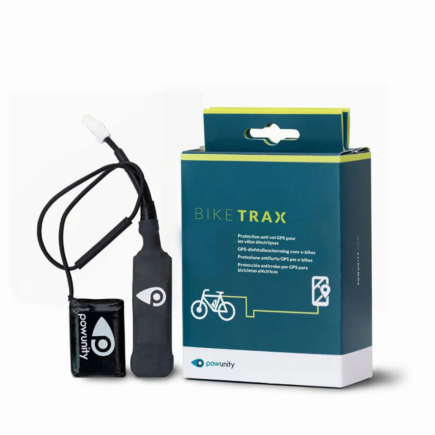 BikeTrax Traceur GPS Vélo Électrique - Compatible avec 95% des Marques, Protection Contre Le Vol Puissante, Suivi en Temps Réel Via App iOS et Android, Inclus : Système d’Alerte et Carte SIM