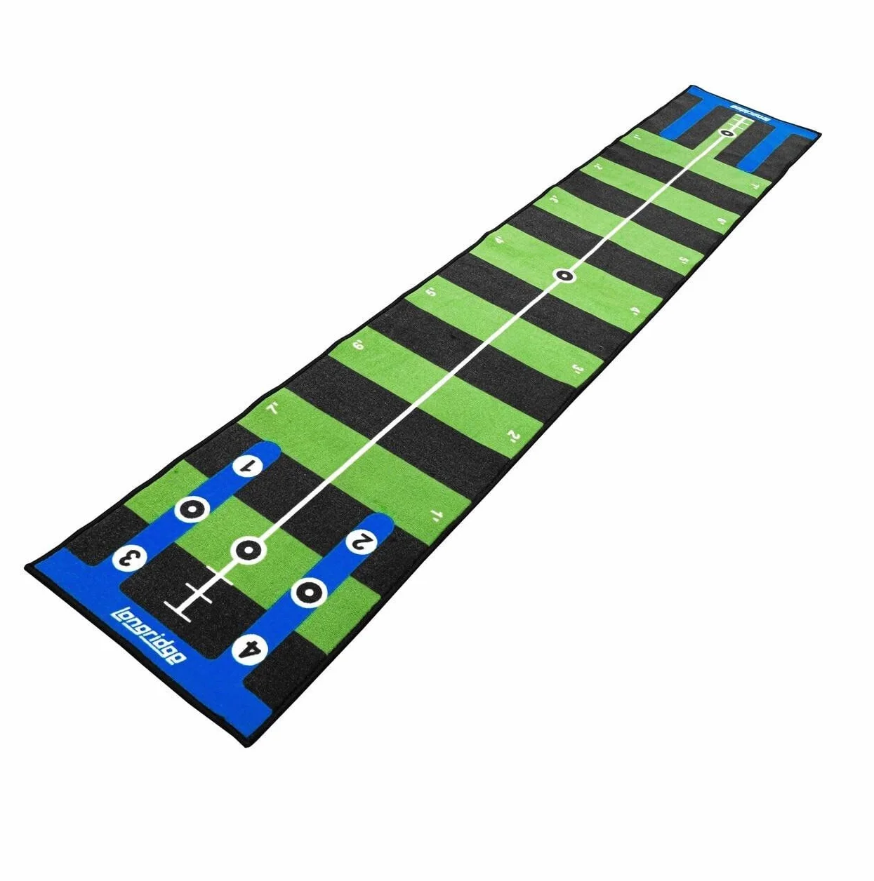 LONGRIDGE Golf Pro Tapis de Putting 4m, Vert/Noir