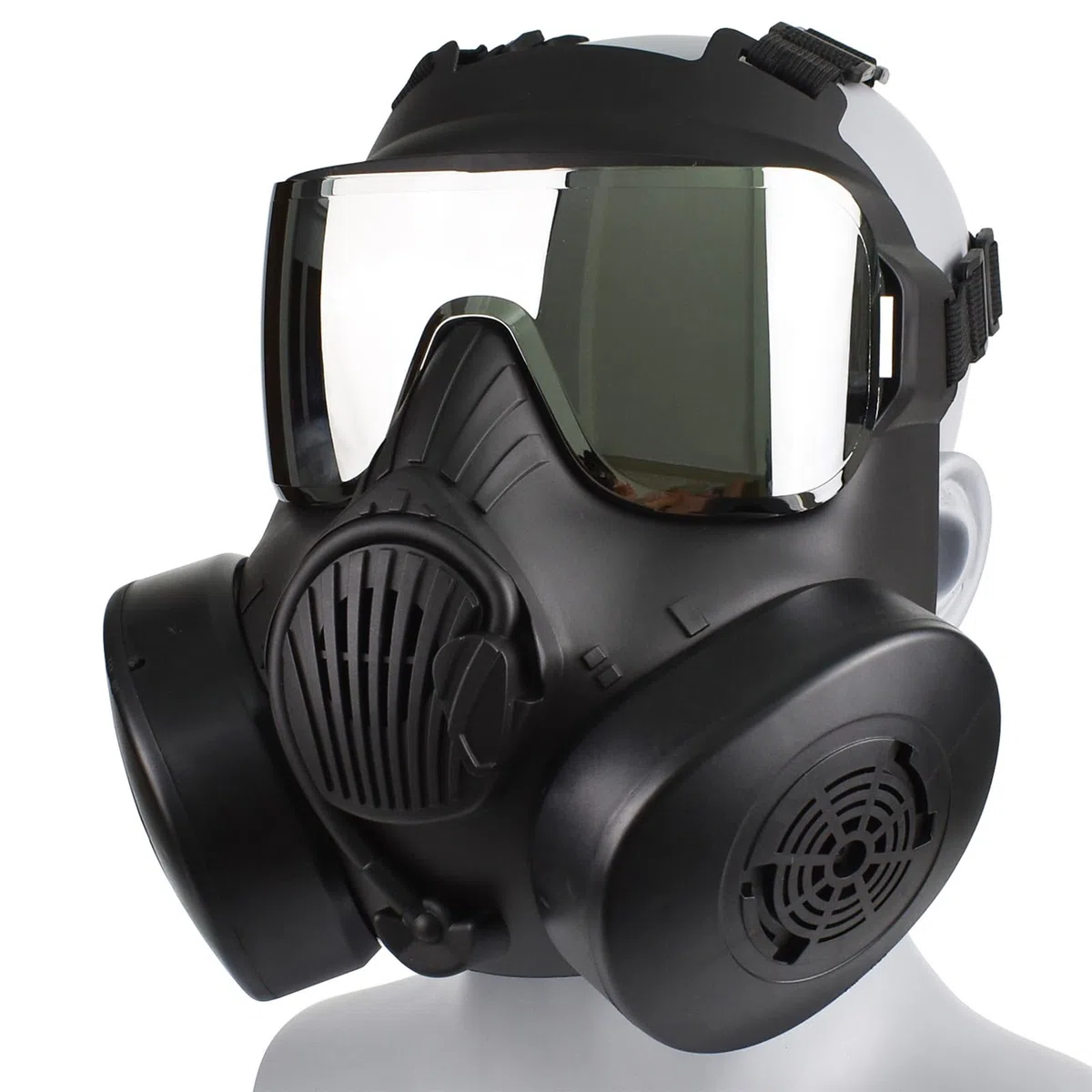Masque À Gaz Factice Intégral en Forme De Crâne pour Airsoft – Lunettes De Protection pour Costume d'halloween Et Cosplay Aucune Protection Réelle Contre Les Gaz
