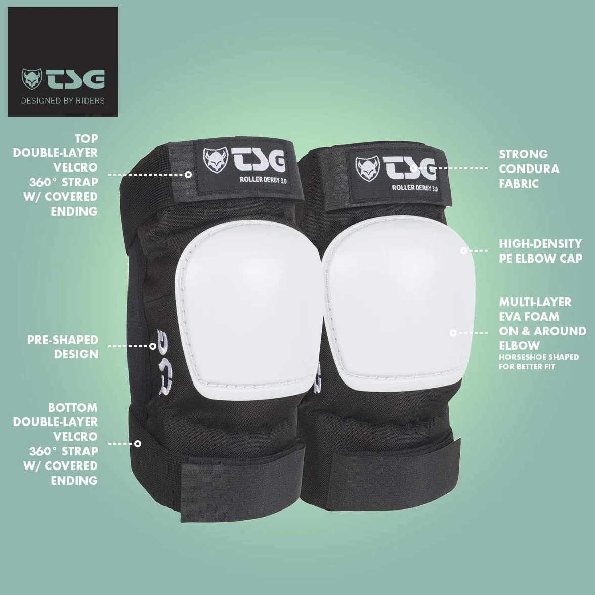 TSG elbowpad Roller Derby 3.0 Protections