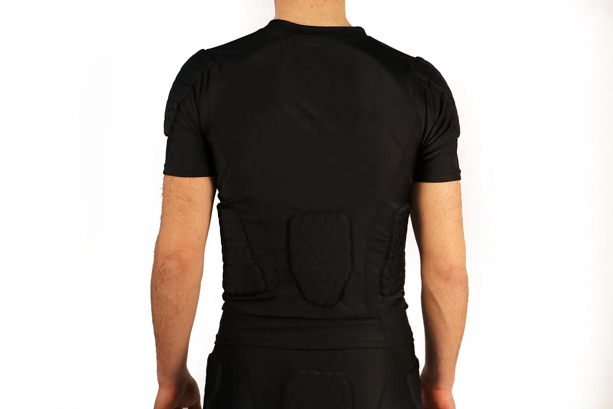 BARNETT FS-09 T-Shirt Manches Courtes de Compression, 4 pièces intégrées, Football américain (S)