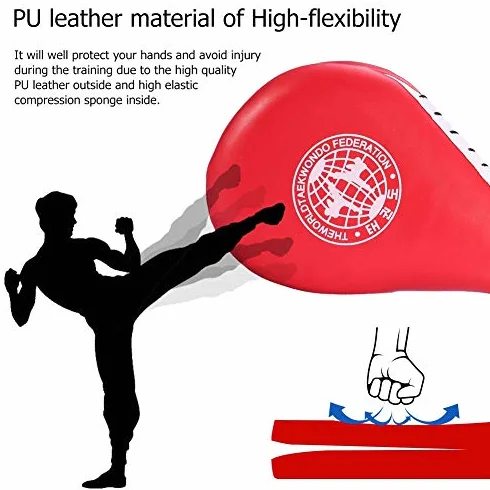 Raquette Tae Kwon Do, Taekwondo Arts Martiaux Boxe, Pad Target PU Dule