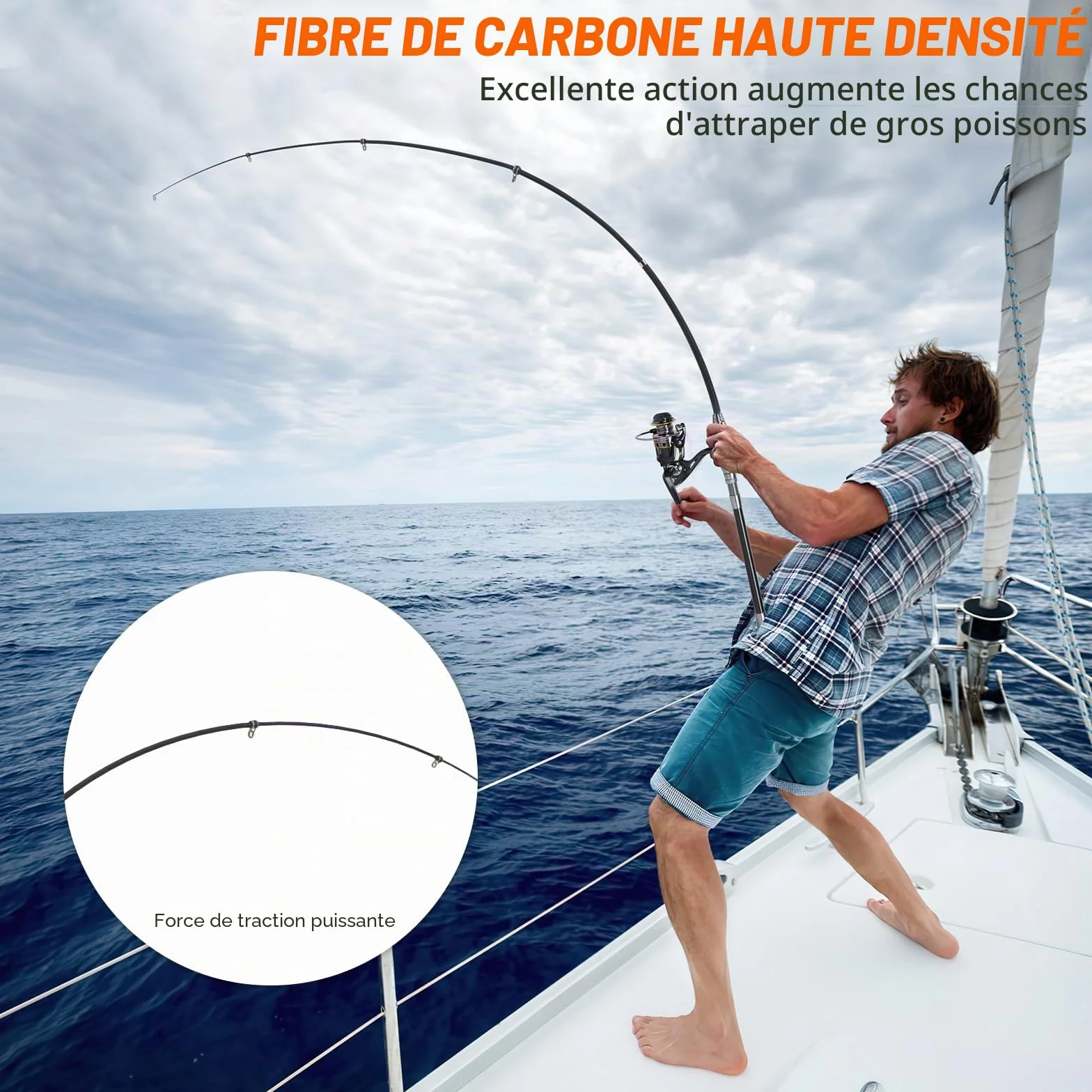 Ensemble Canne à Pêche Télescopique et Moulinet en Métal de 1,8m avec Accessoires Leurres de Pêche et Moulinet, Sac de Transport pour Poisson en Eau Douce ou Eau Salée