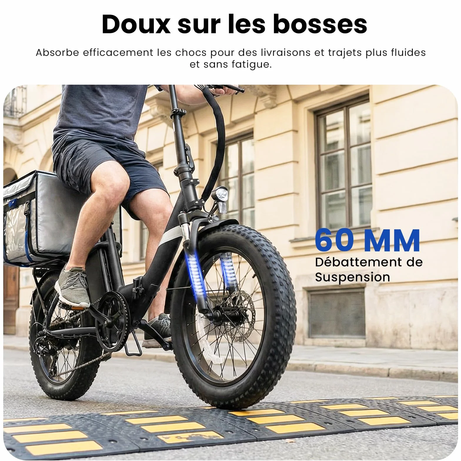 Touroll S3/S3 Pro Vélo Électrique Fat Bike Pliable, Pneus 20"x3.0" Tout Terrain, Grande Autonomie 195KM/ 65KM, 7 Vitesses, VTC E-Bike pour Adulte, Idéal pour Les Longs trajets et Les Voyages