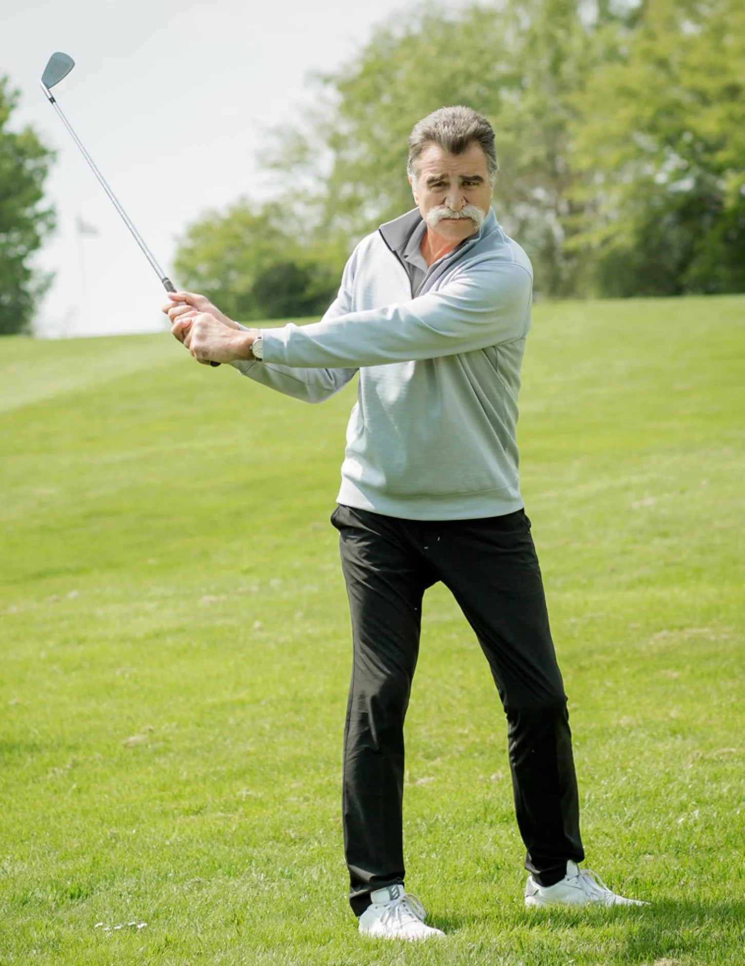 JELEX Fer de golf main gauche en acier inoxydable - Pour les débutants et les professionnels - Pour le terrain de golf ou l'entraînement sur le tapis de frappe - Fer 3, 4, 5, 6, 7 et SW, PW